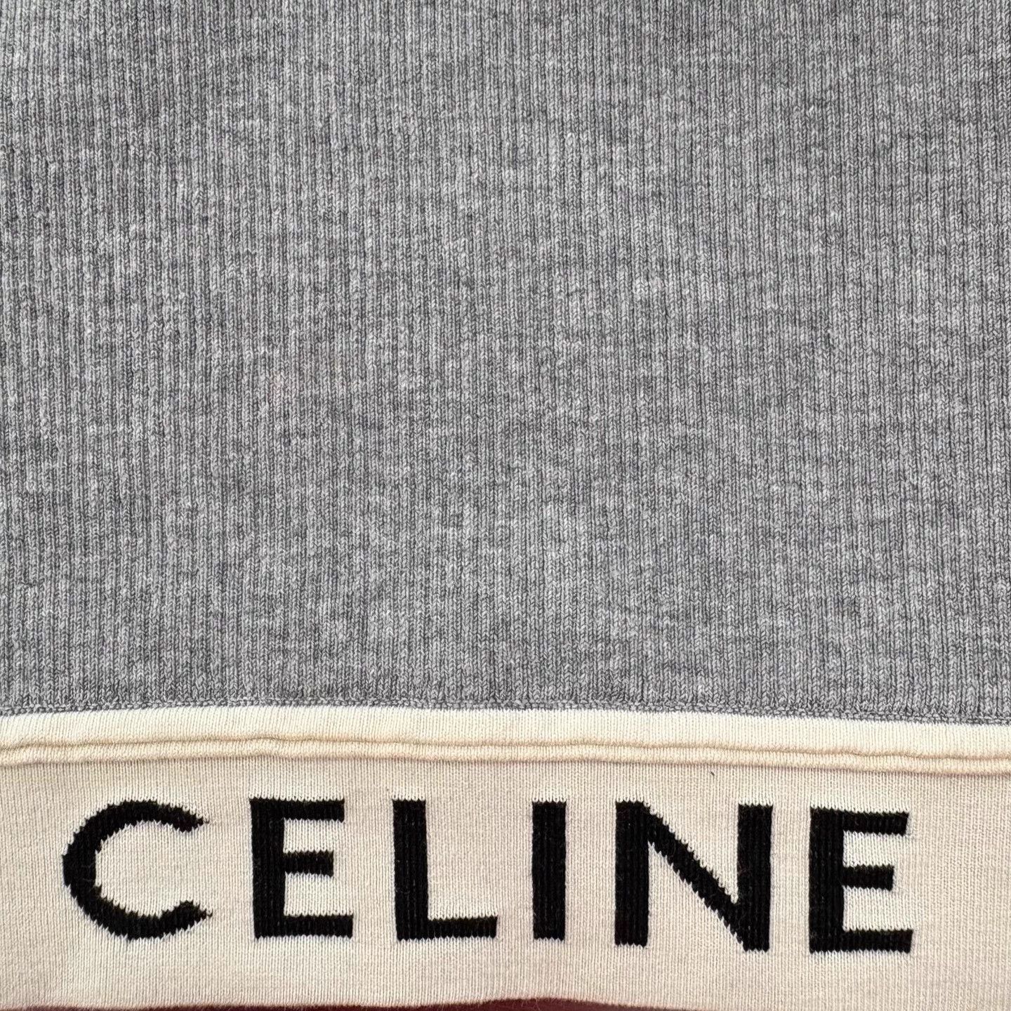 Celine Celine NWT gray logo knit vest M Size M / US 6-8 / IT 42-44 - 6 Thumbnail
