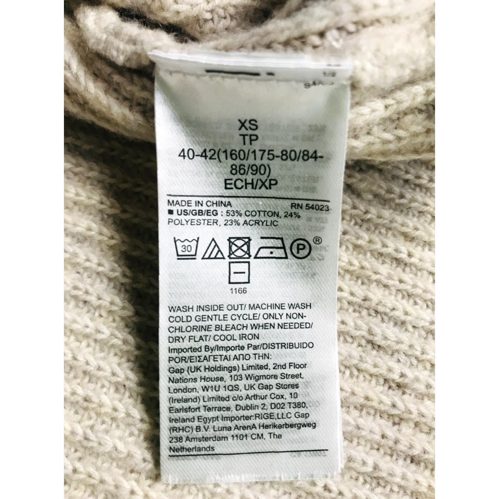 Gap Gap Sweater Women XS Tan Mock Neck Pullover Oversized Knit Solid Size XS / US 0-2 / IT 36-38 - 7 Thumbnail