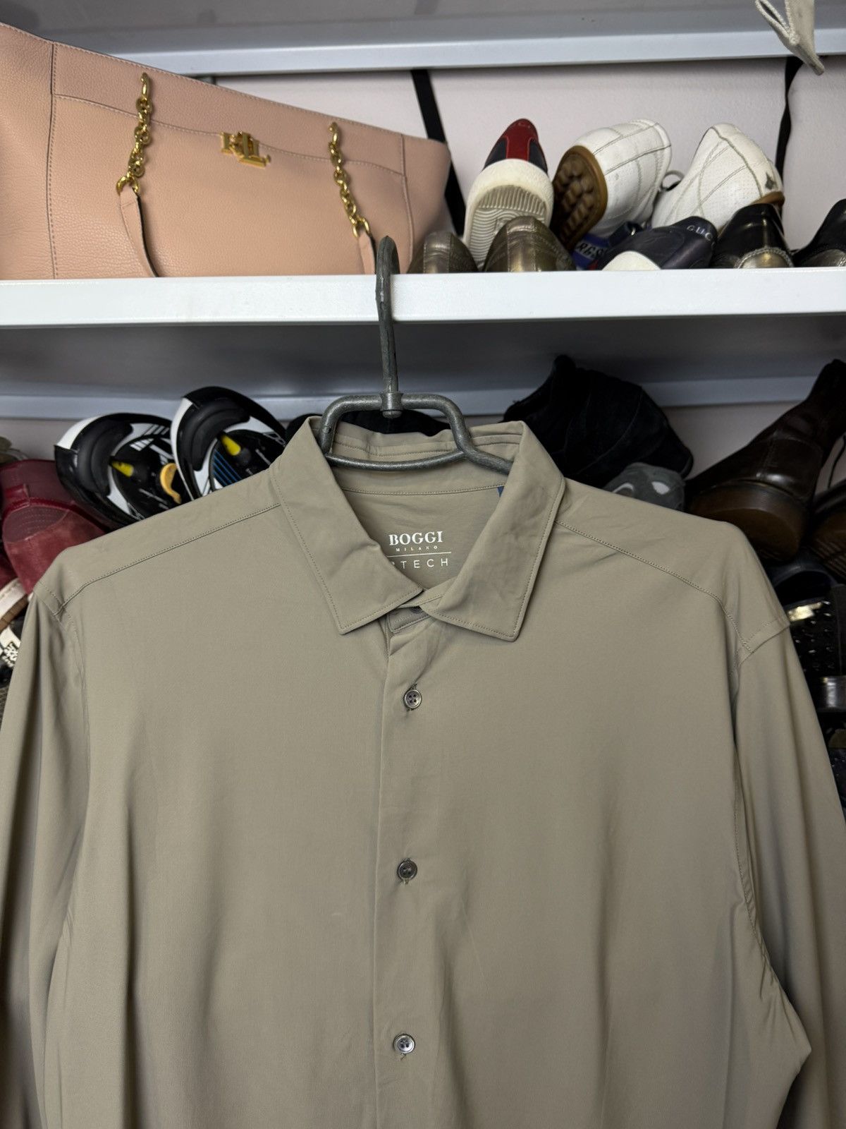 Boggi Boggi Milano Btech Shirt Button Up Size US L / EU 52-54 / 3 - 2 Thumbnail