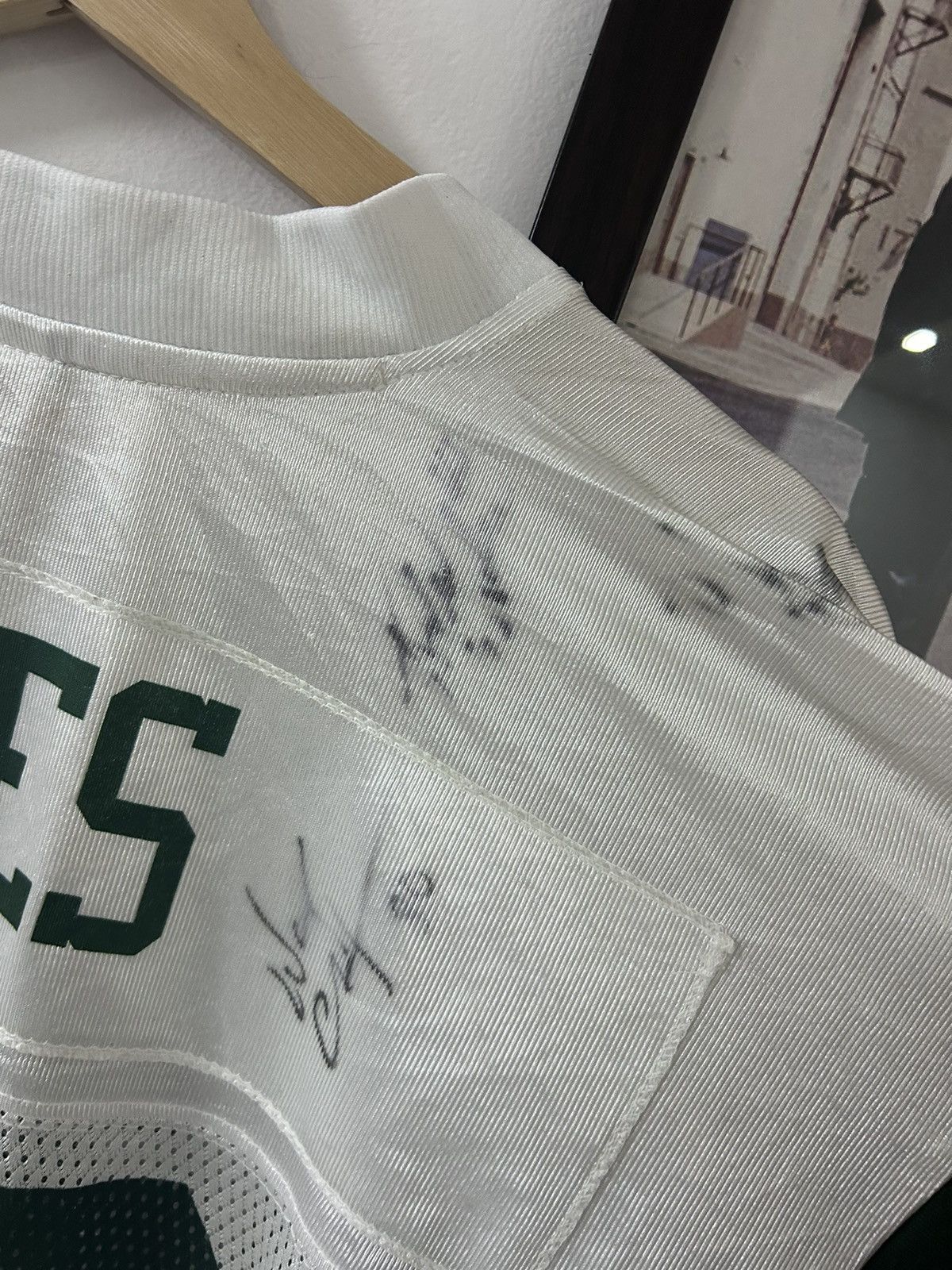 NFL × Vintage New York Jets Jones Full team signed jersey Size US L / EU 52-54 / 3 - 6 Thumbnail