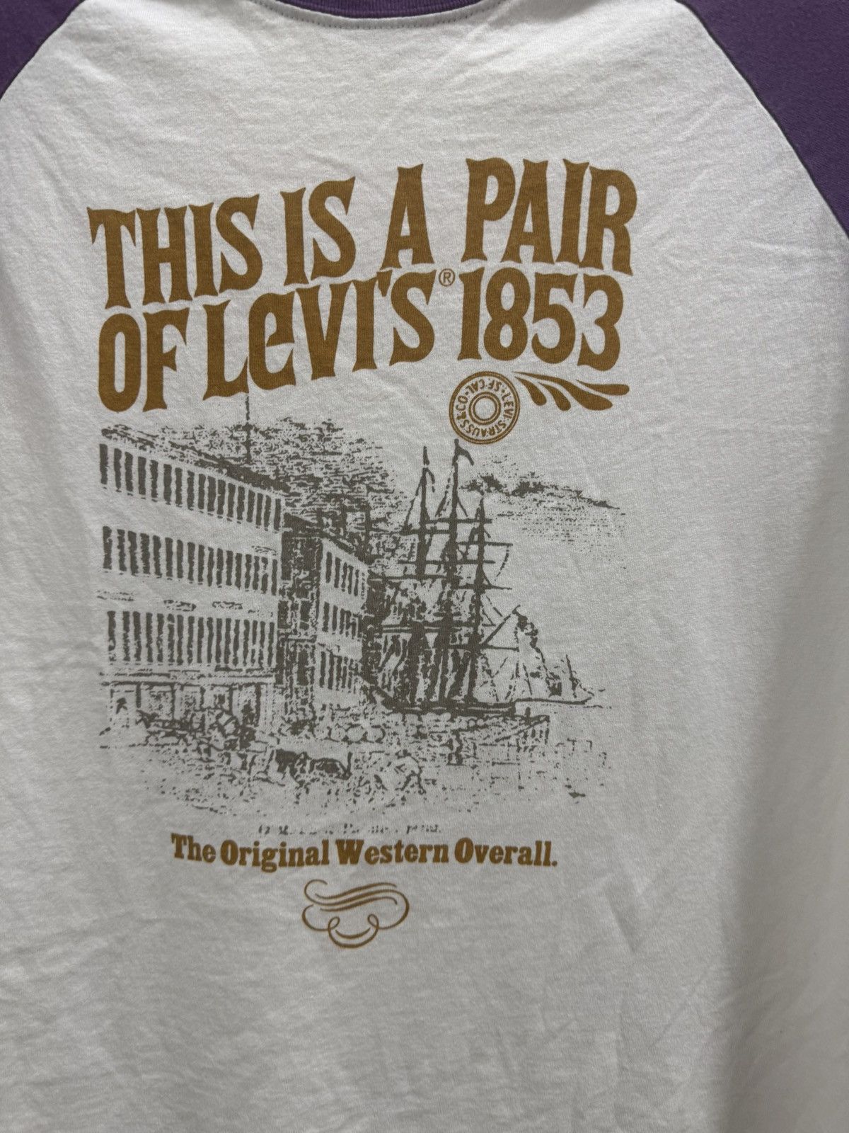 Levi's Vintage Clothing × Vintage VINTAGE RARE 90’s LEVIS REDTAB 3/4 LONGSLEEVE SHIRT Size US S / EU 44-46 / 1 - 3 Thumbnail