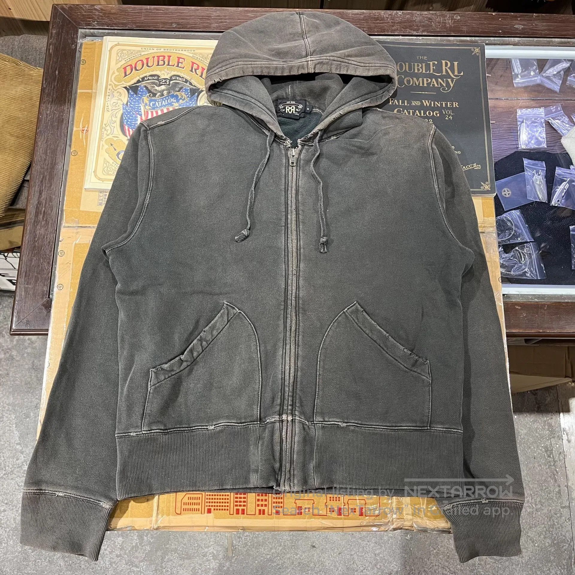 RRL Ralph Lauren RRL Heavy Washed Distressed Sweatshirt. Size US M / EU 48-50 / 2 - 1 Thumbnail