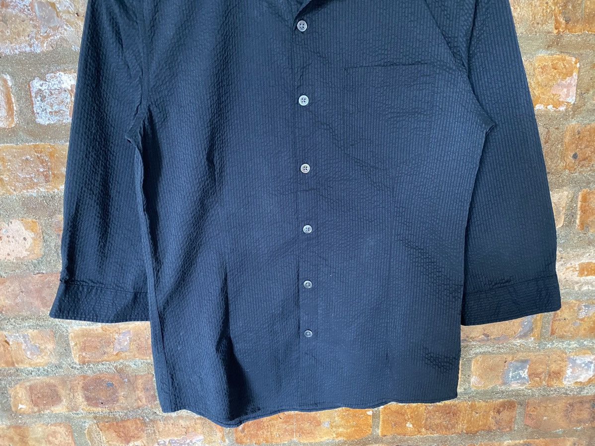 Tornado Mart Y2k Tornado Mart Black Wrinkle 3/4 sleeve polyester shirt Size US S / EU 44-46 / 1 - 4 Thumbnail