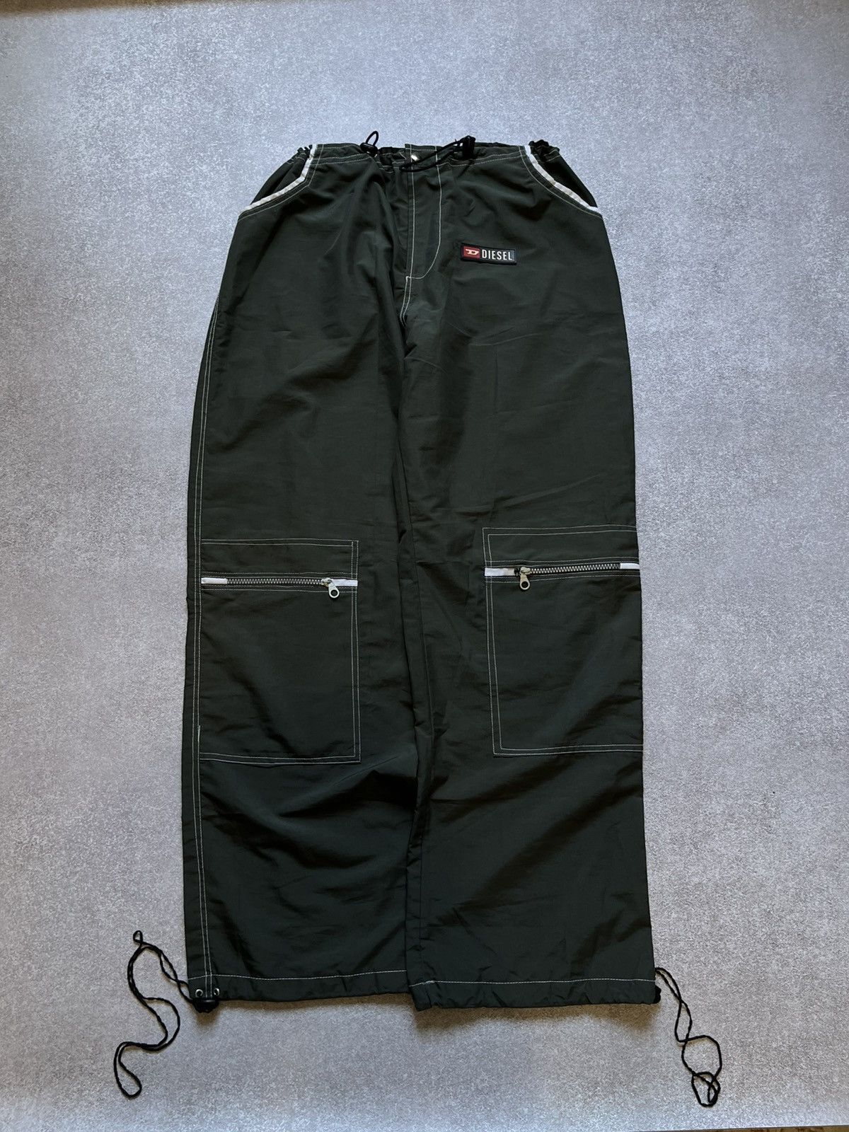 Diesel Vintage Diesel Techwear Cargo Pants with Pockets Drawstrings Size US 32 / EU 48 - 1 Thumbnail