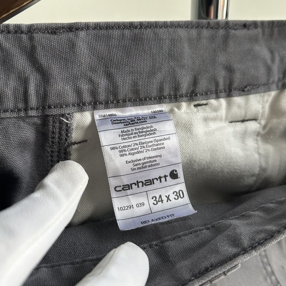 Carhartt Vintage Carhartt Relaxed Fit Canvas Utility Work Pants Size US 34 / EU 50 - 12 Thumbnail