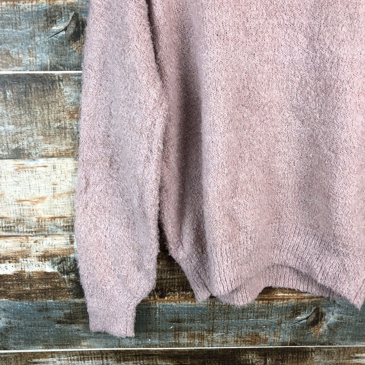 Homespun Knitwear × Japanese Brand DLL Japanese Brand Pink Mohair Knitwear #C418 Size M / US 6-8 / IT 42-44 - 16 Thumbnail