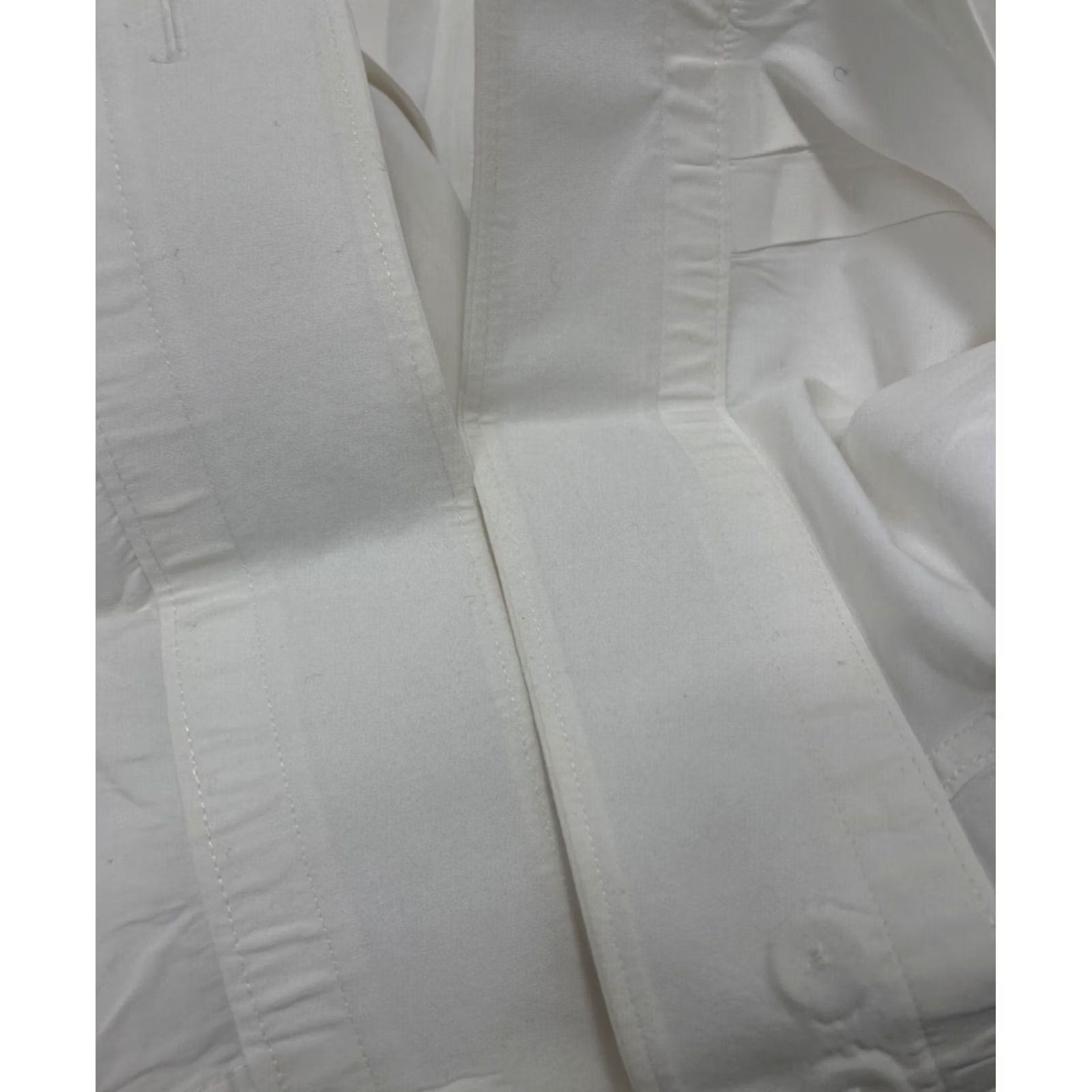 Issey Miyake ISSEY MIYAKE shirt men's size 2 white cotton stand collar wide Solid USED Size US XS / EU 42 / 0 - 7 Thumbnail
