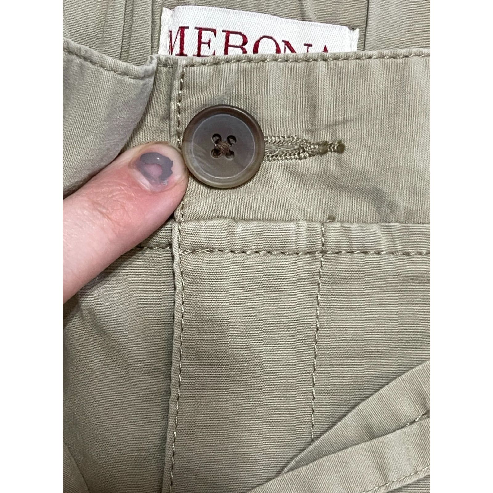 Merona Merona Shorts Men XL Tan Tie Waist Chino Casual Solid Print - Free Return Mens Size US 36 / EU 52 - 6 Thumbnail
