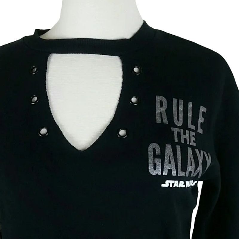 Star Wars Stars Wars Sweater Her Universe XS Black Rule The Galaxy Size XS / US 0-2 / IT 36-38 - 2 Thumbnail