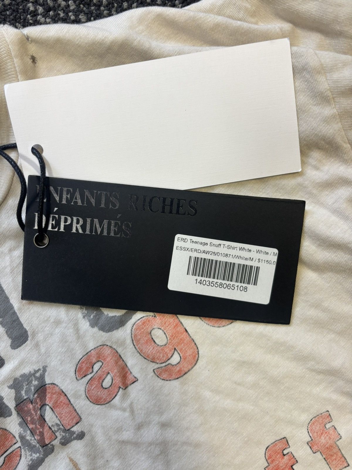 Enfants Riches Deprimes Erd Teenage Snuff Film Tee Size US M / EU 48-50 / 2 - 6 Thumbnail