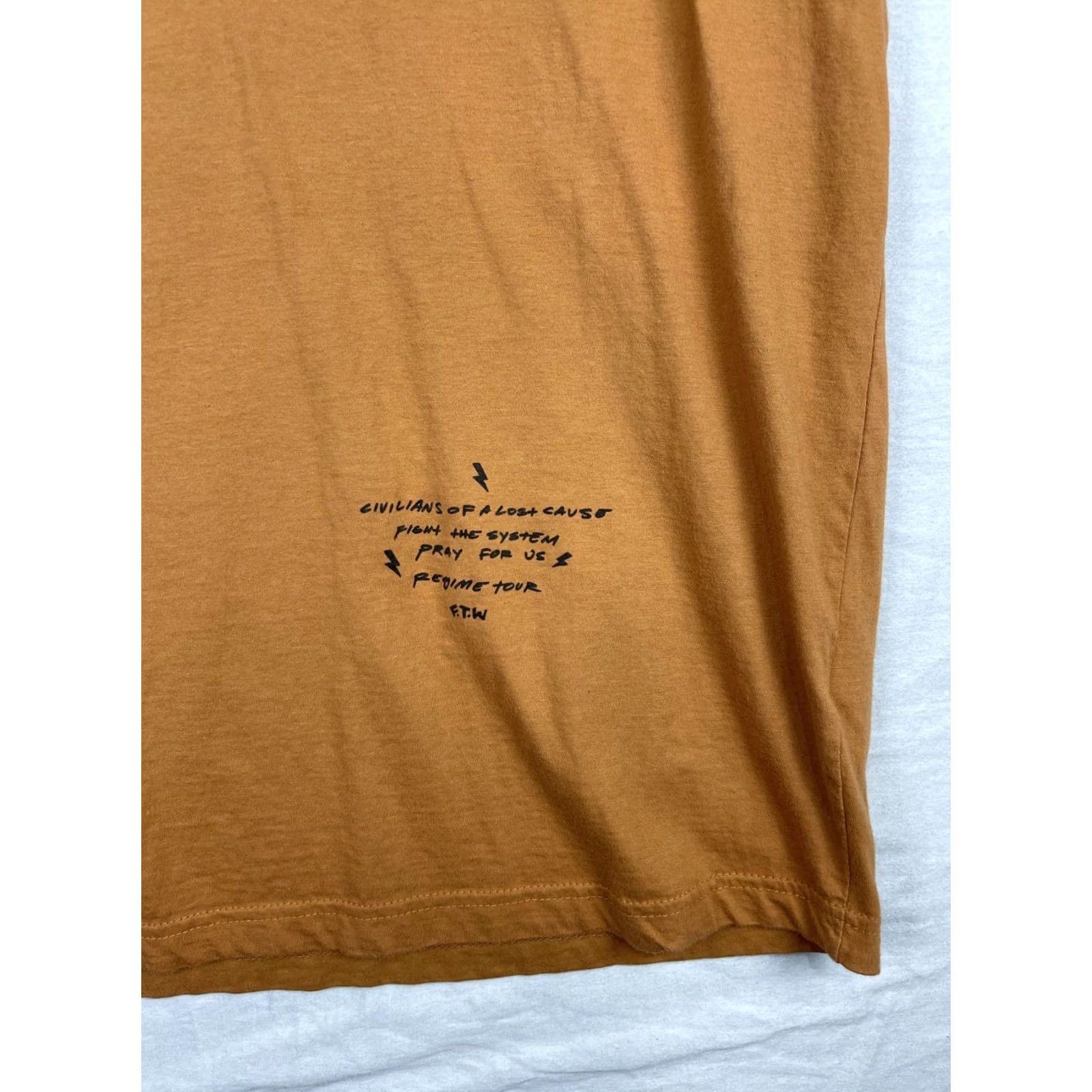 Vintage Civil Regime Shirt Mens XL Brown Snake Short Sleeve Tee Size US XL / EU 56 / 4 - 3 Thumbnail