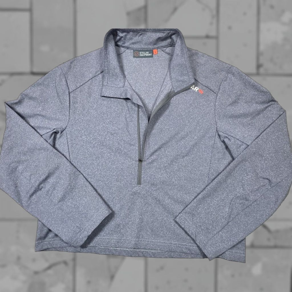 Vintage Stellar Equipment 1/2 Zip Pullover Women M Gray Outdoor Ski Cropped Size M / US 6-8 / IT 42-44 - 1 Thumbnail