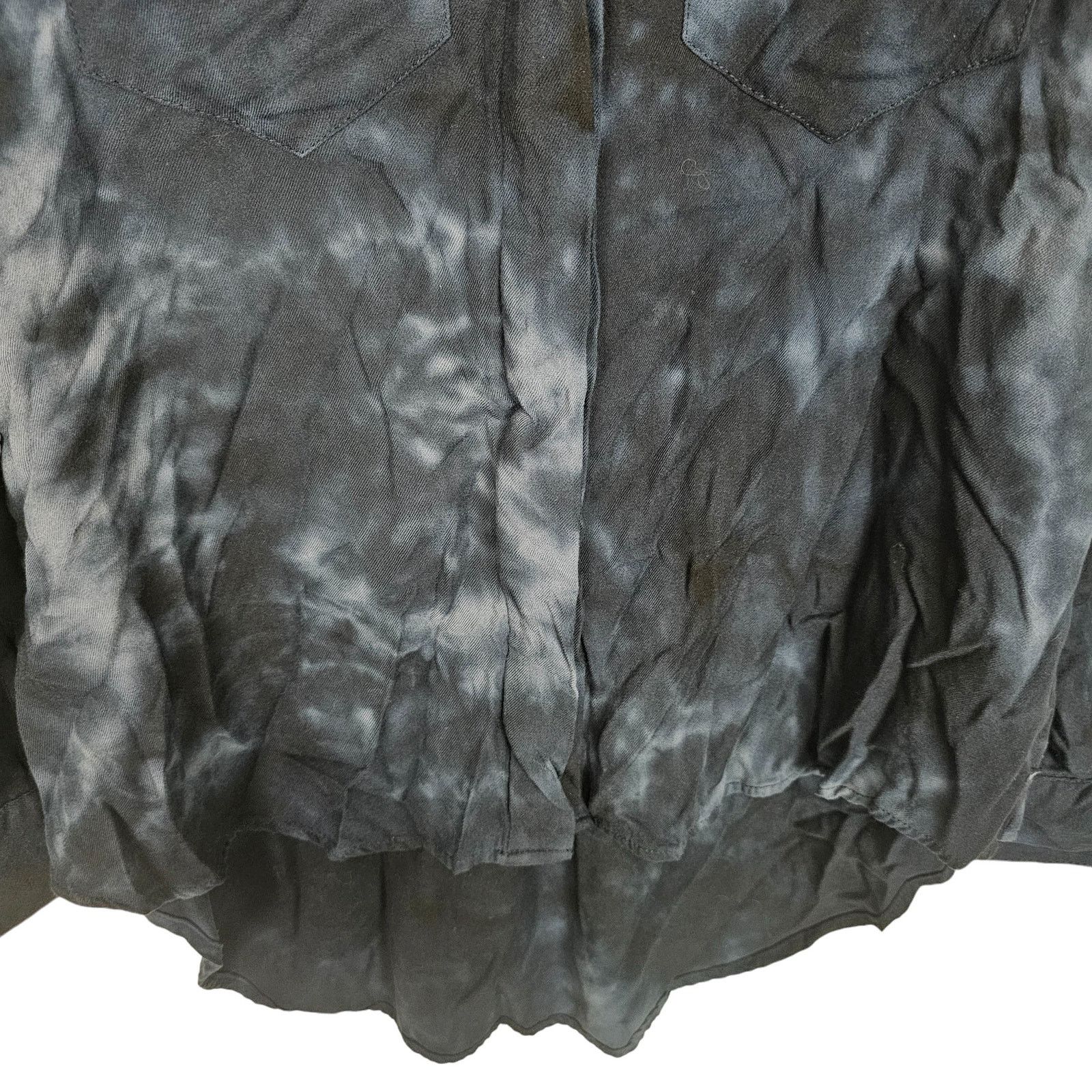 Soft Surroundings Soft Surroundings Blue Tie Dye Button Shirt XL Boho Coastal Size XL / US 12-14 / IT 48-50 - 3 Thumbnail