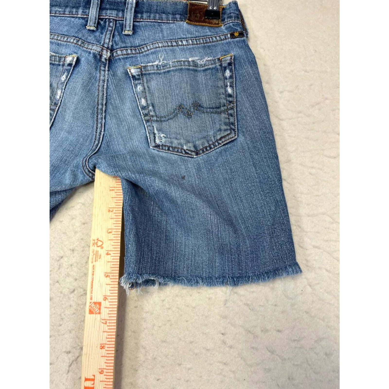 Lucky Brand Lucky Brand Jeans Shorts Bermuda Denim Womens 2/26 High Rise Cut Off 5-Pocket Blue Denim Classic Modern 2/26 Size 26" / US 2 / IT 38 - 5 Thumbnail
