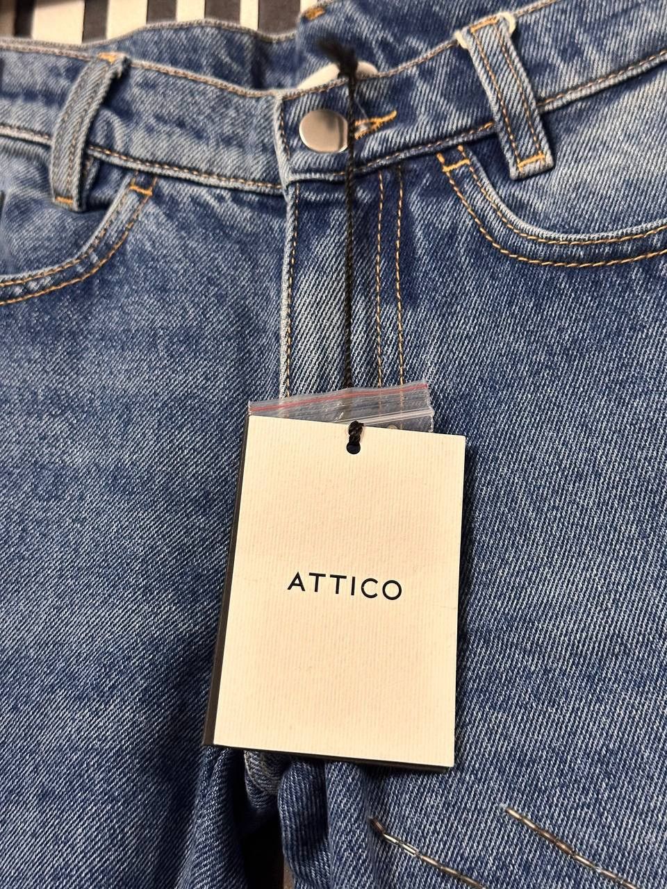 The Attico The Attico Embroidered Rarest “Sunset” Denim Pants Size 25" / US 0 / IT 36 - 3 Thumbnail