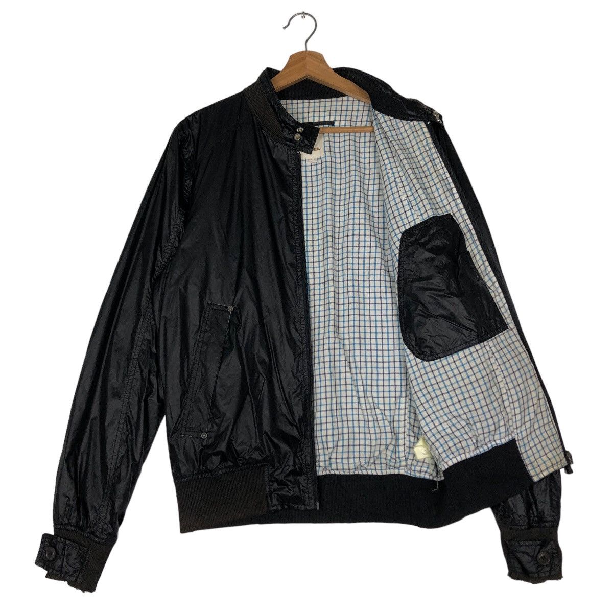 Diesel 🔥Vintage Bomber Jacket Diesel Tartan Desing Lining Biker Size US M / EU 48-50 / 2 - 9 Thumbnail