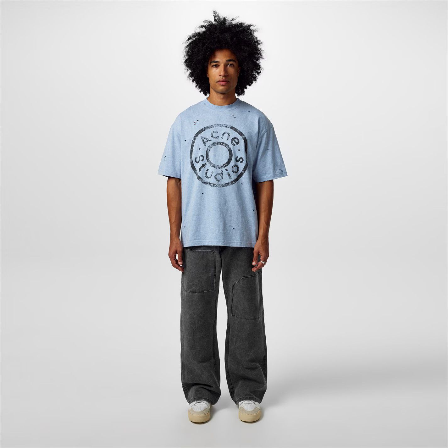 Acne Studios o1g2r1mq0825 T-Shirt in Blue Size US XL / EU 56 / 4 - 6 Thumbnail