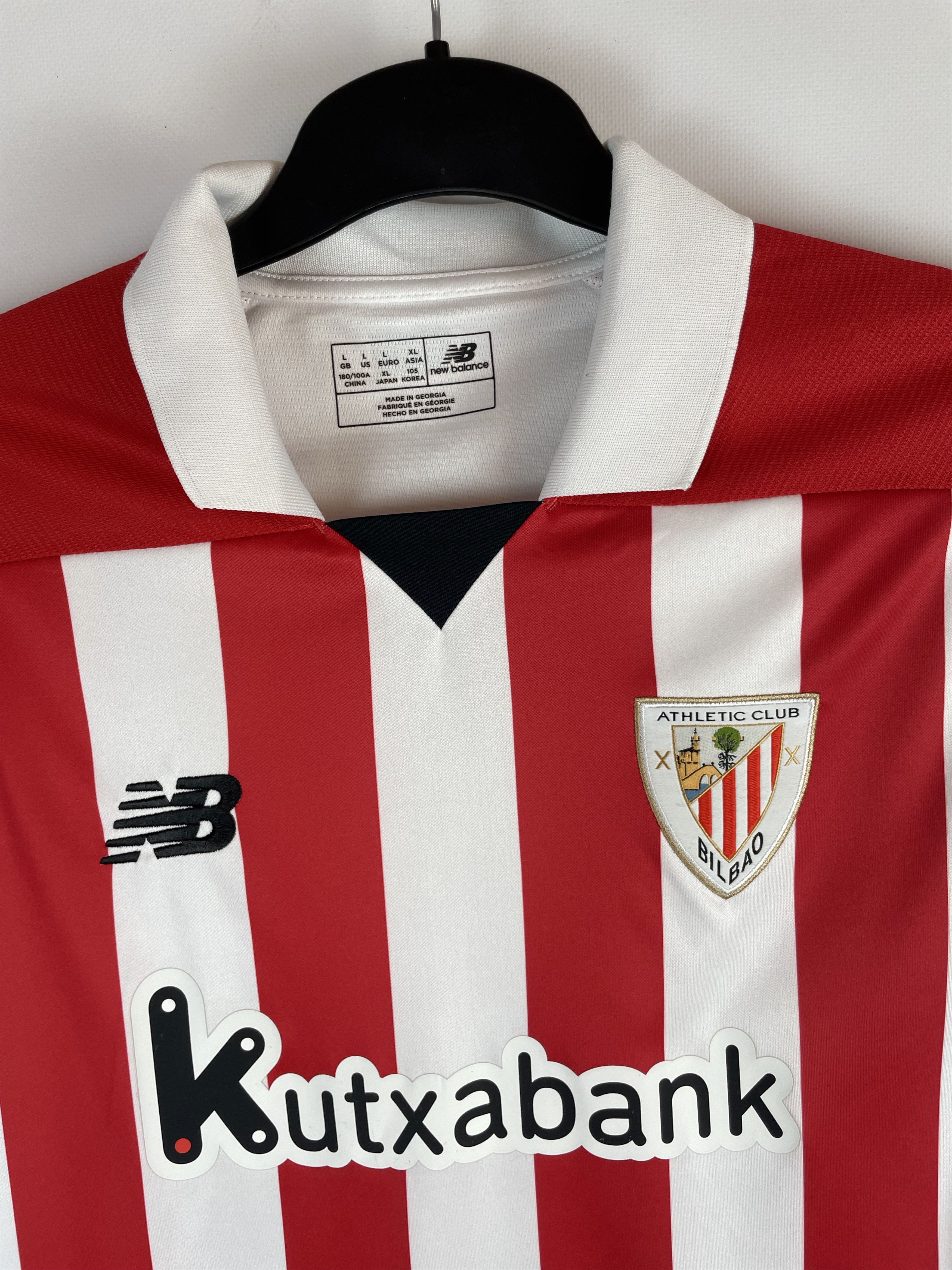 New Balance × Vintage New Balance Athletic Bilbao FC Home T-Shirt Jersey Size US L / EU 52-54 / 3 - 4 Thumbnail