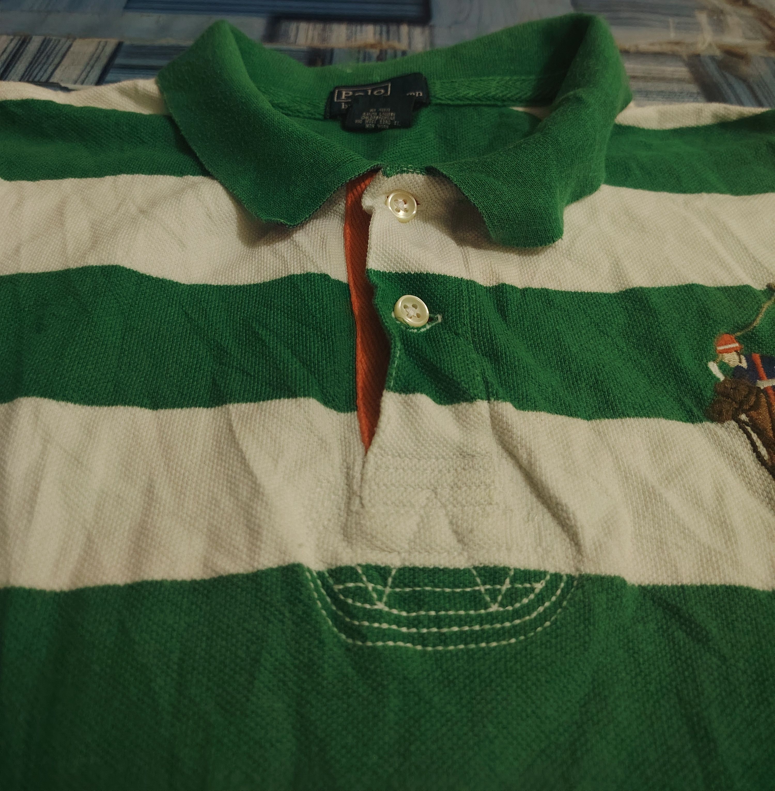 Polo Ralph Lauren Polo t shirt stripe big pony embroidery Size US S / EU 44-46 / 1 - 3 Thumbnail