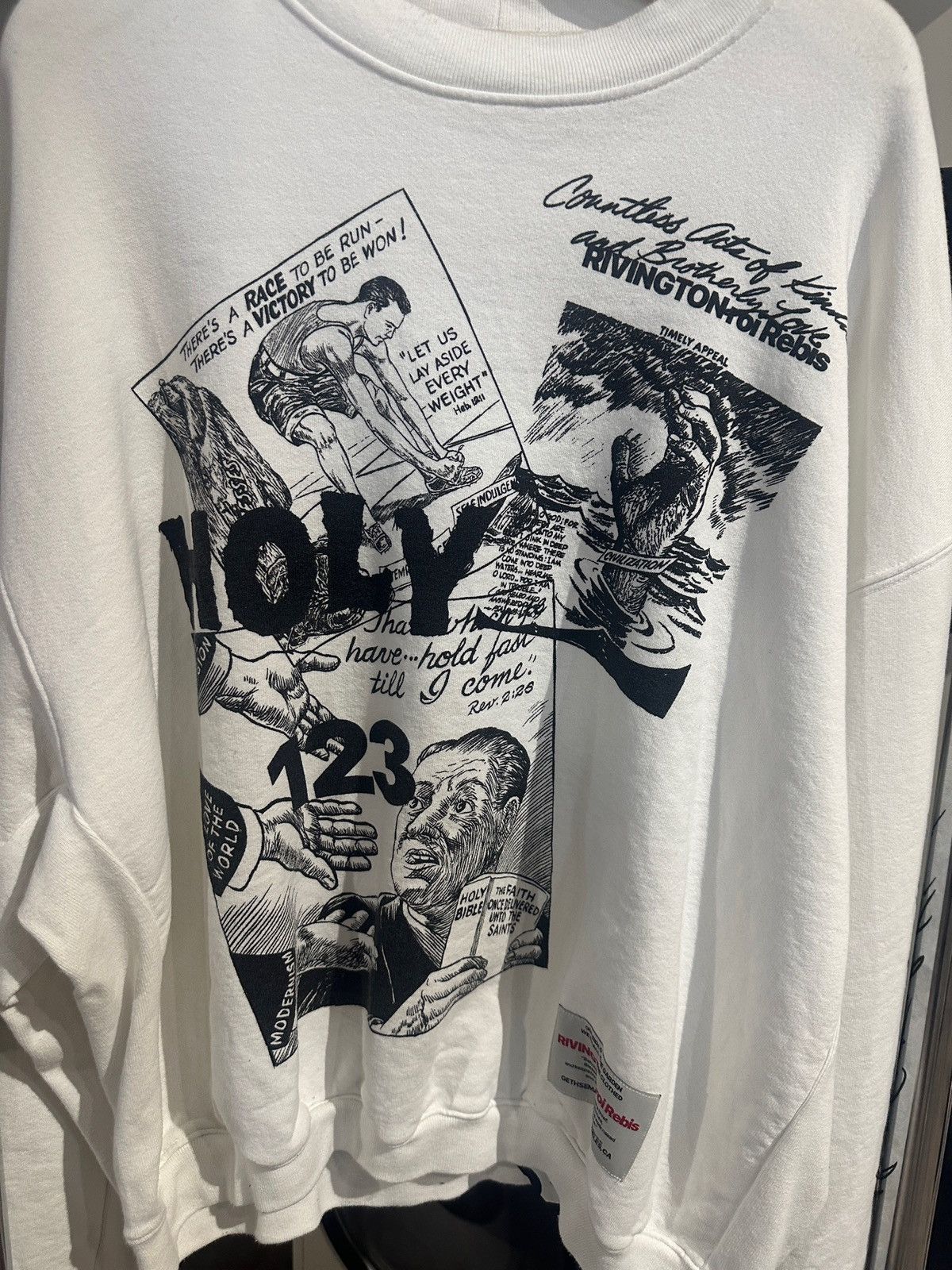 Other Rivington Roi Rebis White Crewneck Size 2 Size US M / EU 48-50 / 2 - 2 Thumbnail