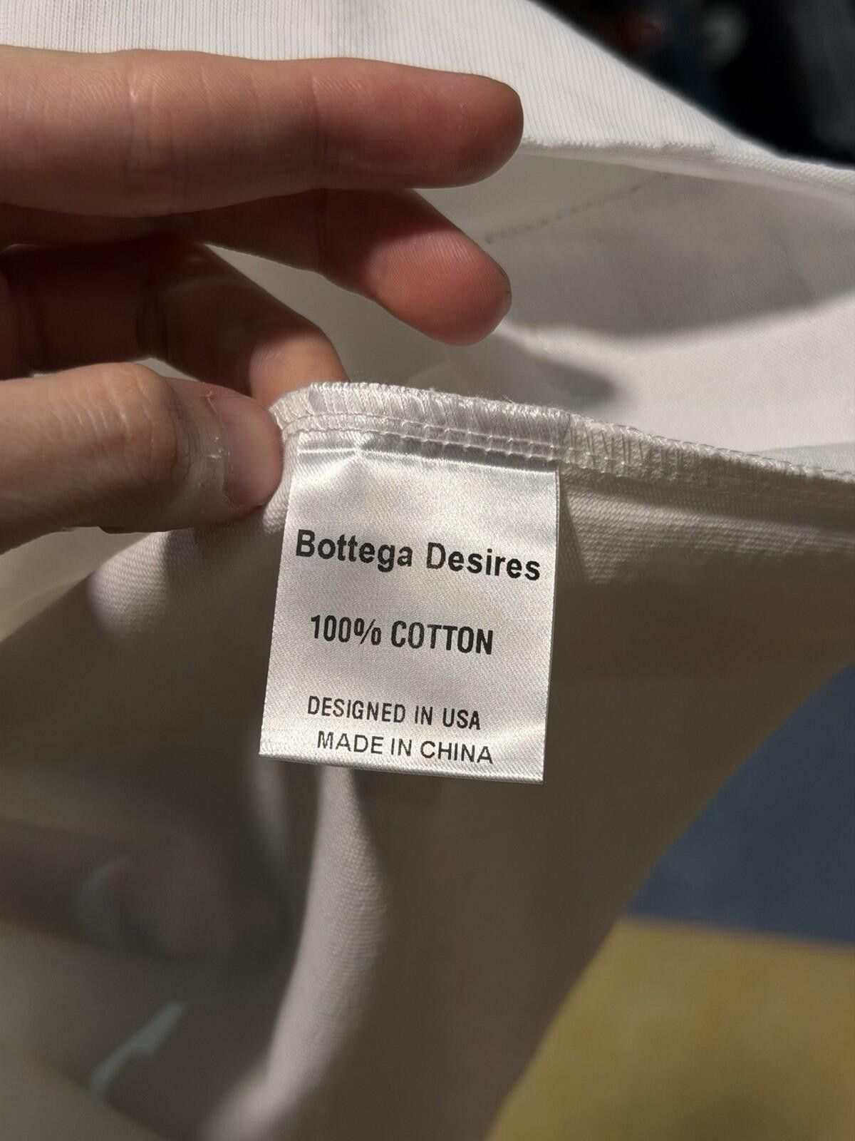 Bottega Desires Bottega Desires Tee T-Shirt F**k Joke (M) White Black Size US M / EU 48-50 / 2 - 11 Thumbnail