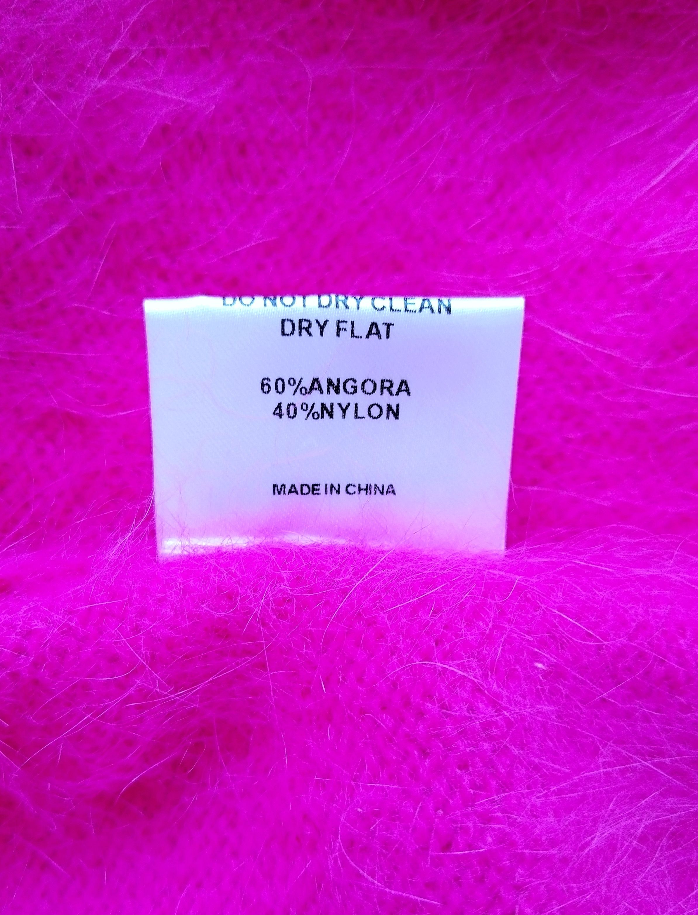 Guizio Fuzzy mohair pink open micro cardigan Size S / US 4 / IT 40 - 7 Thumbnail