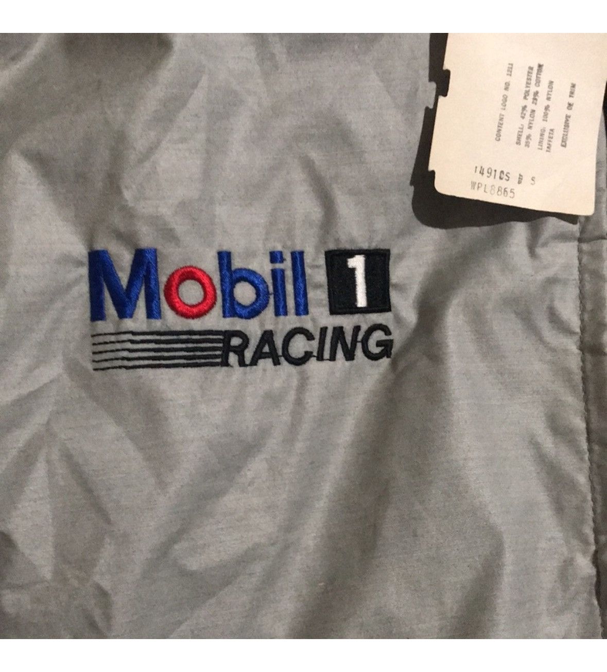 Vintage Mobil 1 Vintage NWT gray bomber jacket Size S / US 4 / IT 40 - 3 Thumbnail