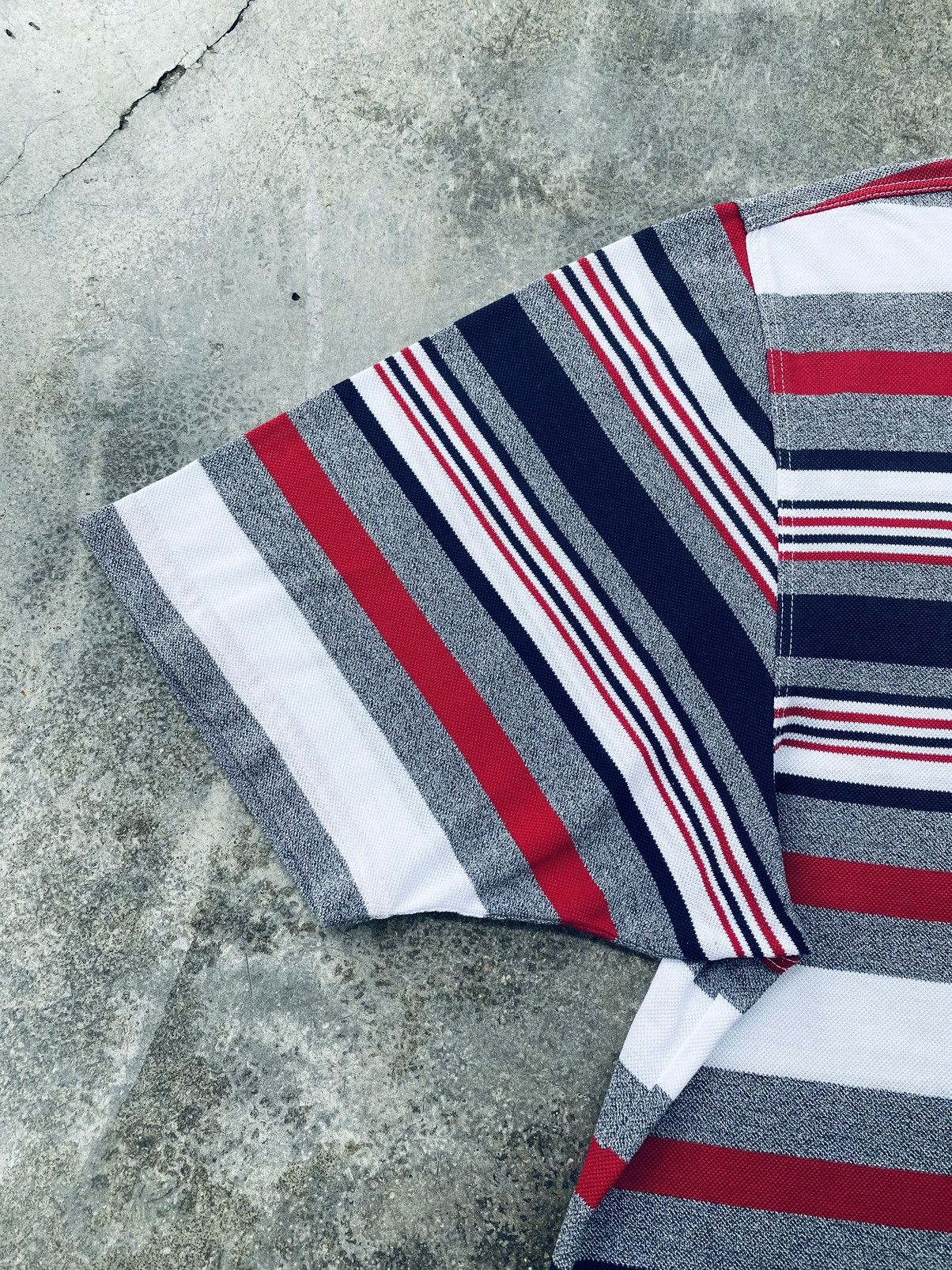 Burberry Vintage 90s Burberry Striped Polo Tees Size US L / EU 52-54 / 3 - 11 Thumbnail