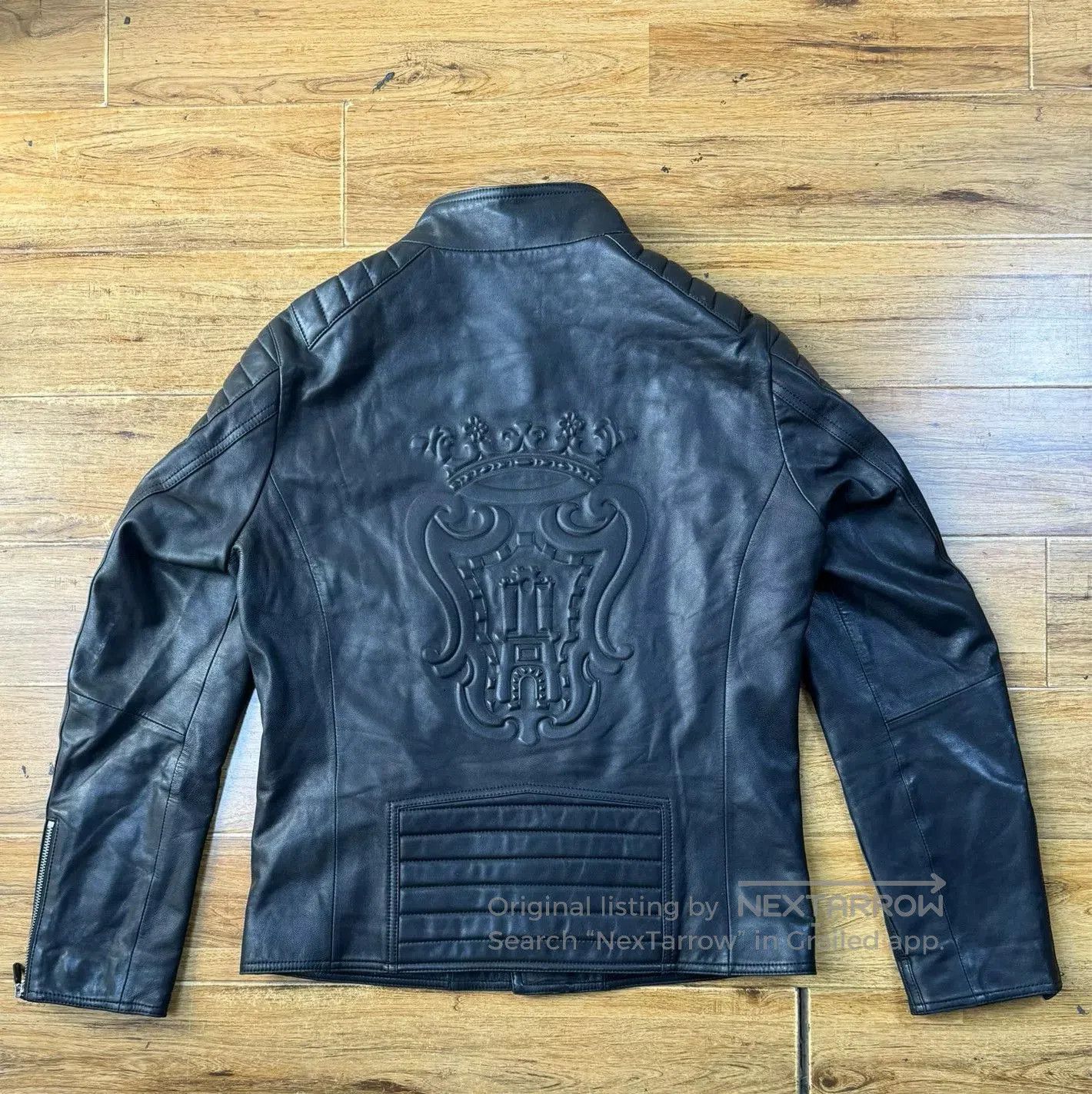Other Ferrante Leather Motorcycle Jacket for Men. Size US M / EU 48-50 / 2 - 2 Thumbnail