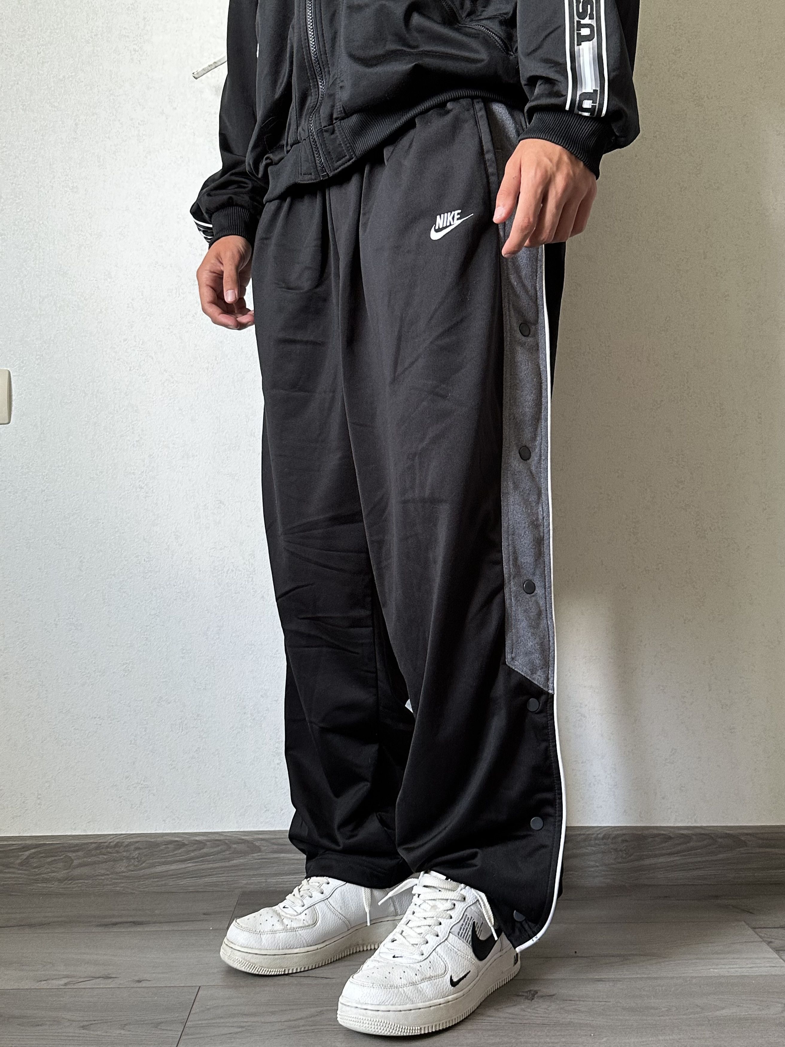 Nike Nike 90s Vintage Nylon Avant Garde Flare Button Up Pants Size US 34 / EU 50 - 1 Thumbnail