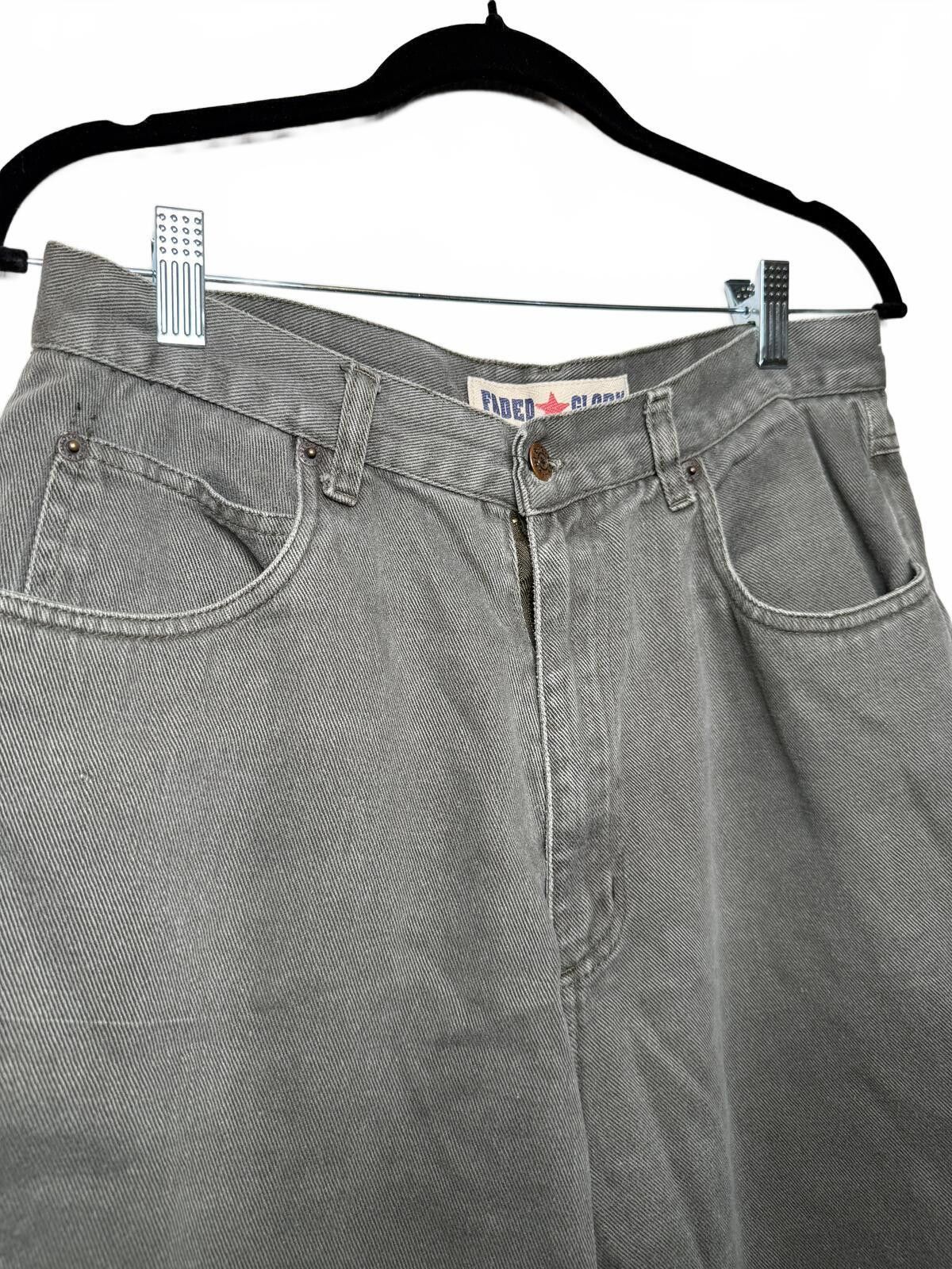 Other Vintage Men's Basic Dark Olive Green Denim Shorts Size 32 Size US 32 / EU 48 - 3 Thumbnail