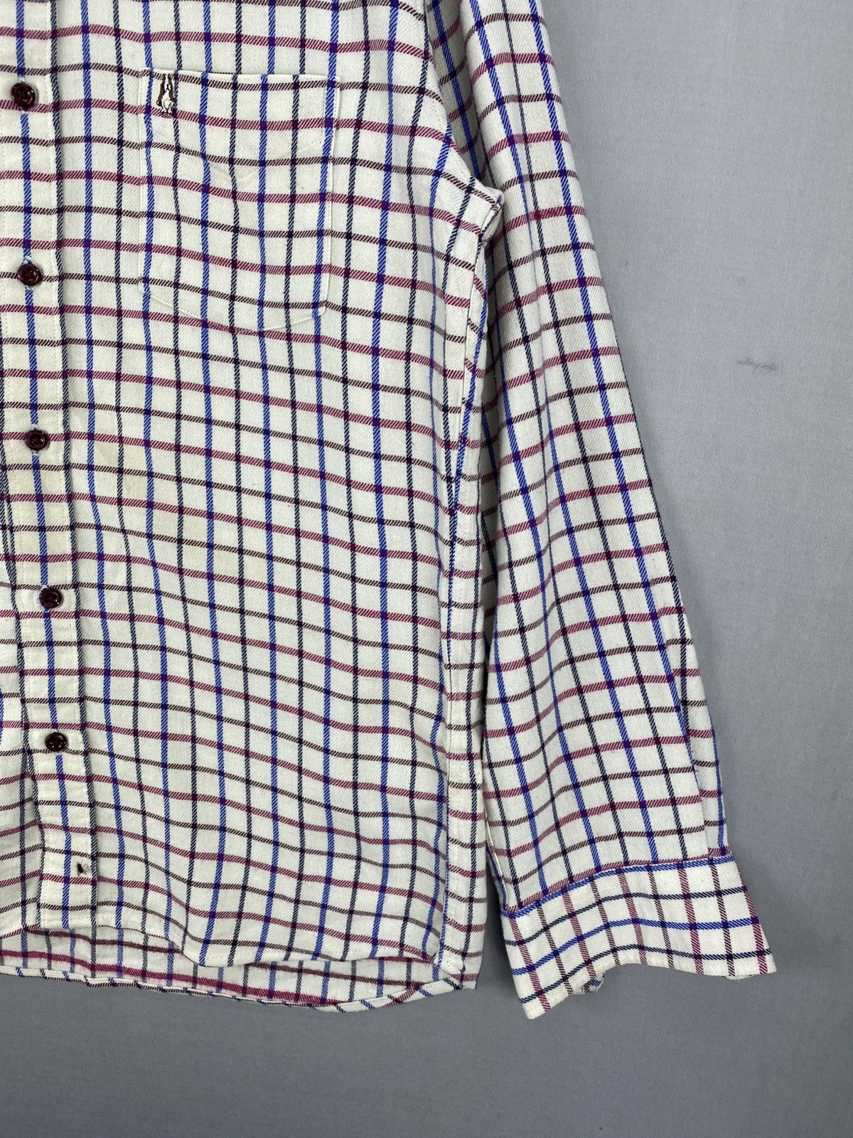 Hush Puppies Hush Puppies Flannel Grid Check Shirt Button Up Size US M / EU 48-50 / 2 - 3 Thumbnail