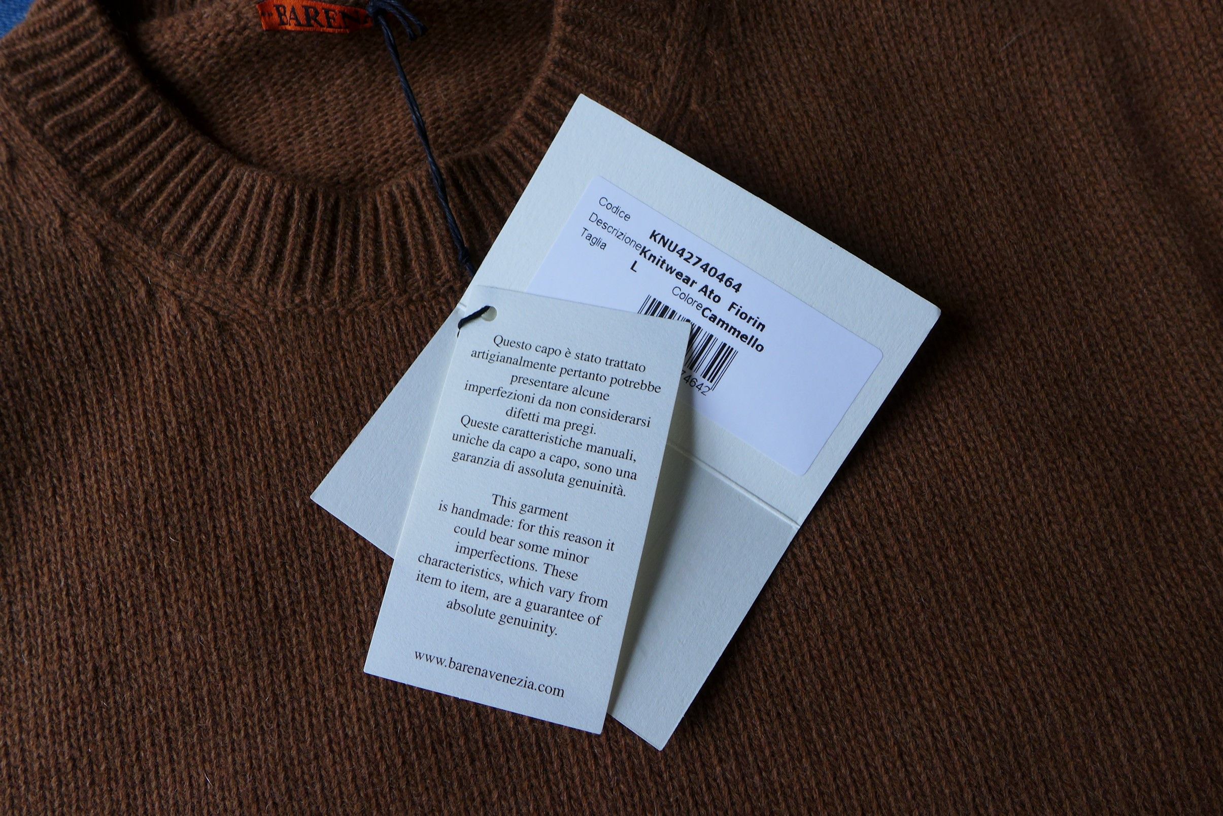 Barena Barena Ato Fiorin Sweater Knit - Brown Wool Size US L / EU 52-54 / 3 - 7 Thumbnail