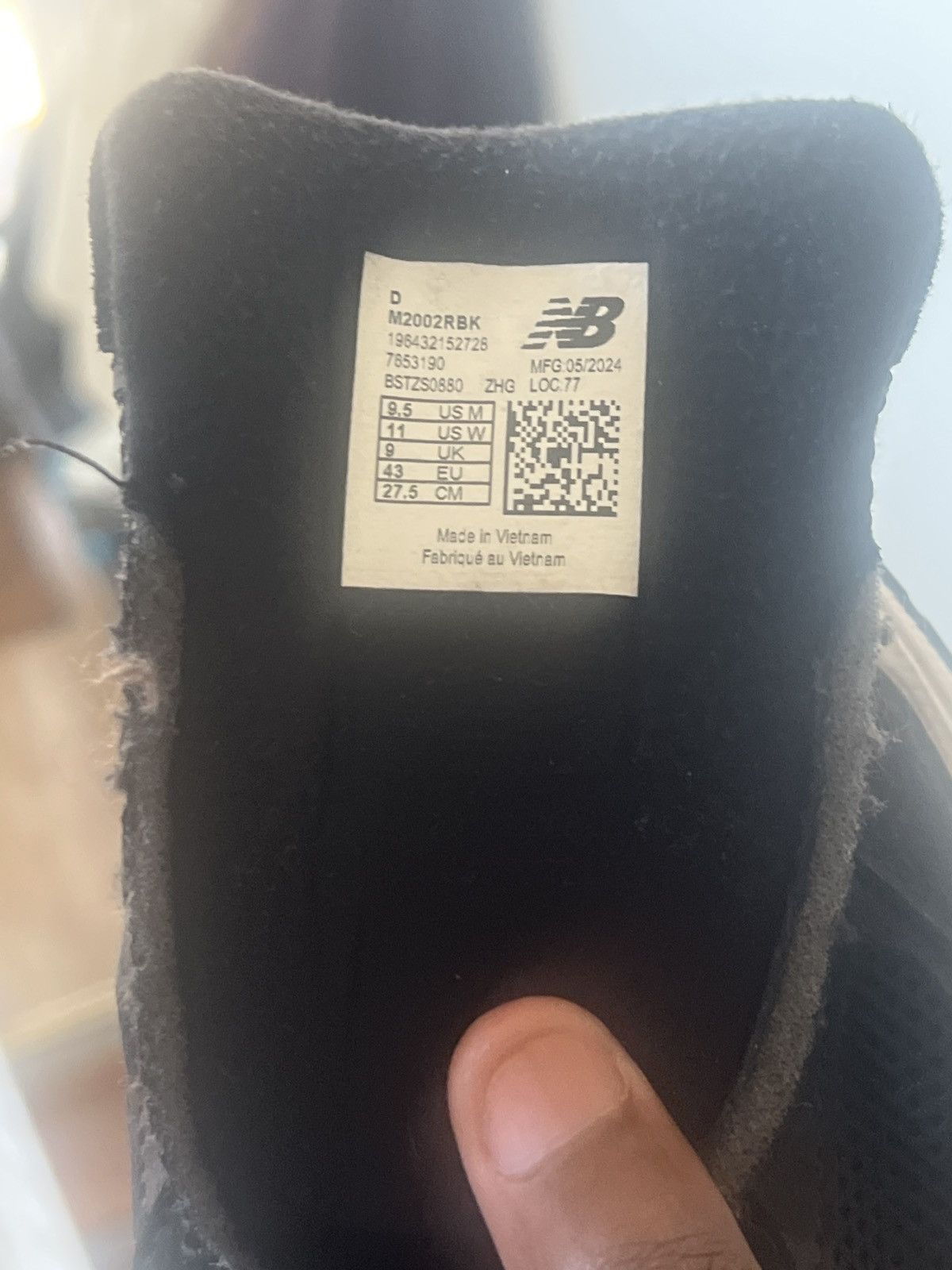 New Balance New Balance 2002R Black 9.5 Size US 9.5 / EU 42-43 - 9 Thumbnail