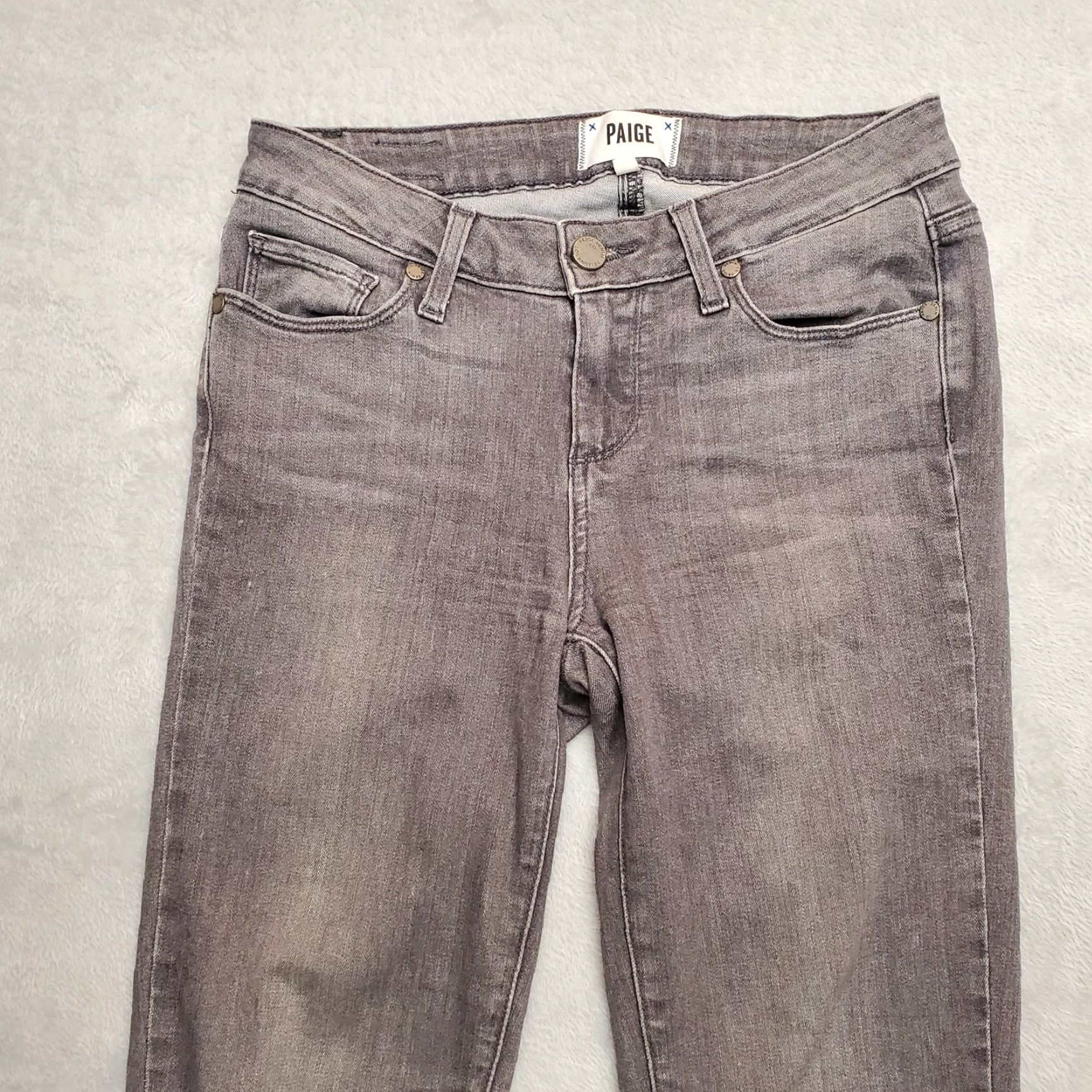 Paige Paige Jeans Womens 26 Gray Verdugo Ultra Skinny Stretch Casual Pants Jeans Women 26 Gray Verdugo Skinny Stretch 5-Pocket Denim Mens? Size 26" / US 2 / IT 38 - 3 Thumbnail