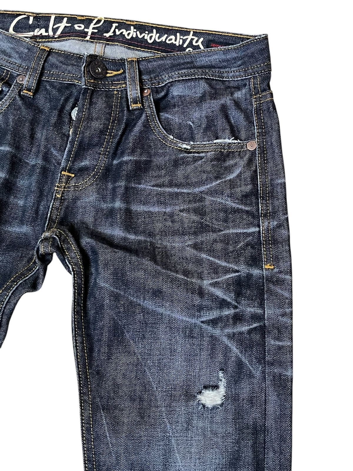 Cult Of Individuality ARCHIVE JAPANESE CULT OF INDIVIDUALITY SELVEDGE JEANS Size US 31 - 5 Thumbnail