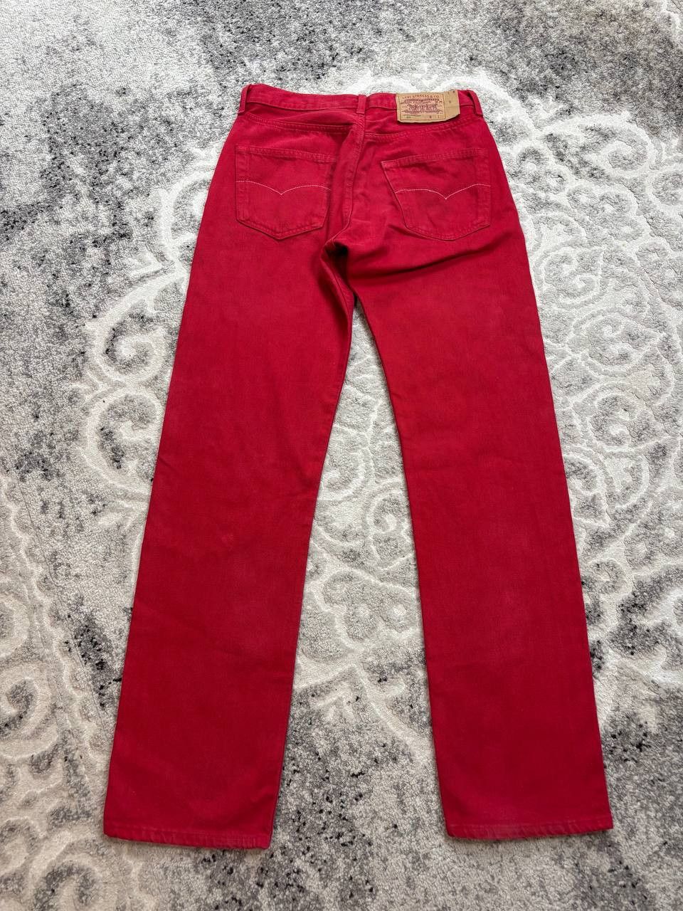 Levi's Vintage Clothing Vintage 90s Levi’s 501 Red Denim Jeans • Made in USA • W31 Size US 31 - 7 Thumbnail