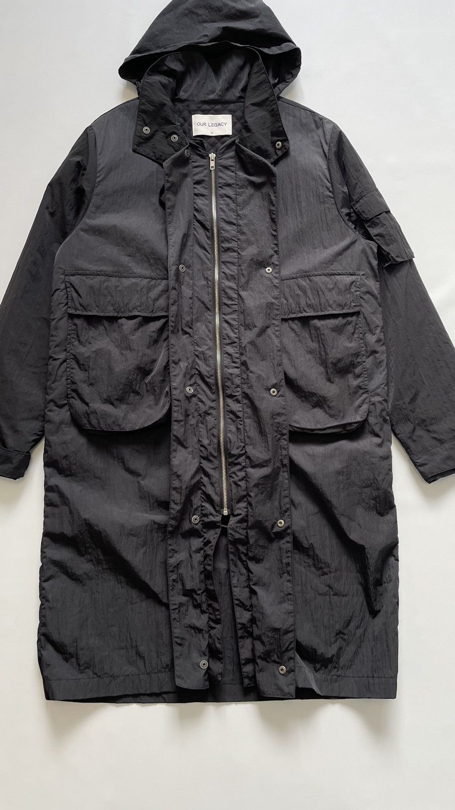 Our Legacy A/W 14 ‘Black Wave’ Nylon Parka Size US M / EU 48-50 / 2 - 5 Thumbnail