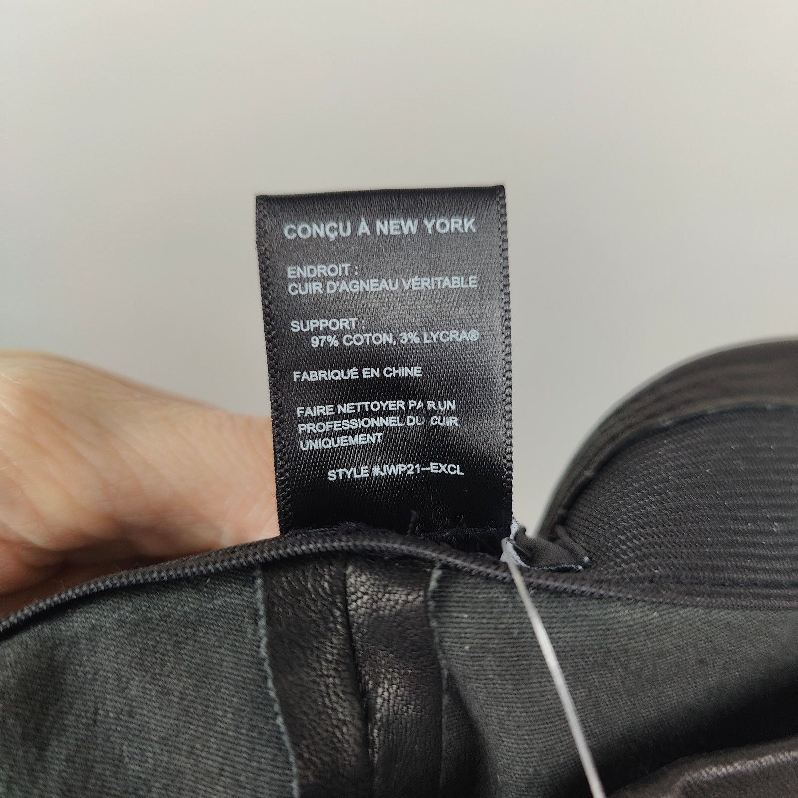 Other Intermix Melanie Lamb Leather Pants Womens 0 Black Leggings Size 25" / US 0 / IT 36 - 8 Thumbnail