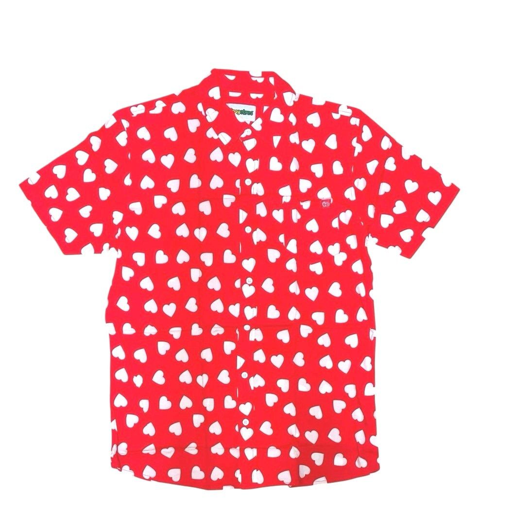 The Unbranded Brand Tipsyelves Men’s Heartbeat Button Down Shirt Size Large Size US L / EU 52-54 / 3 - 5 Thumbnail