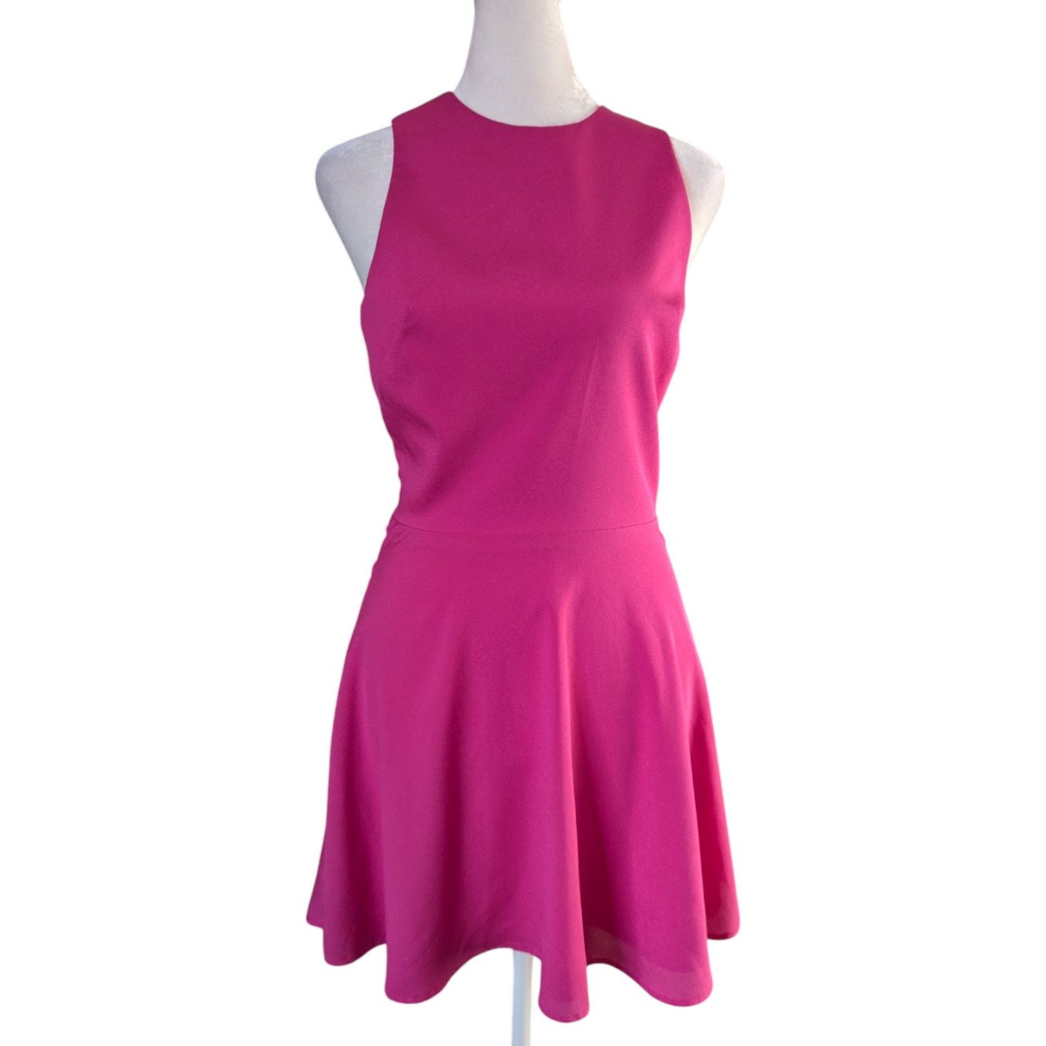 Other Naven Hot Pink Criss Cross Strap Backless Mini Dress Size 2 Size XS / US 0-2 / IT 36-38 - 3 Thumbnail