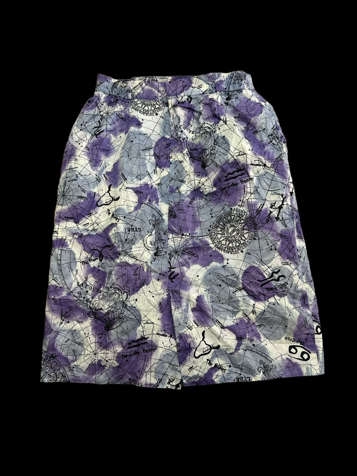 Christian Dior Monsieur × Dior × Vintage VINTAGE CHRISTIAN DIOR SPORTS OUTER SPACE MOTIVE SKIRT Size 26" / US 2 / IT 38 - 2 Thumbnail