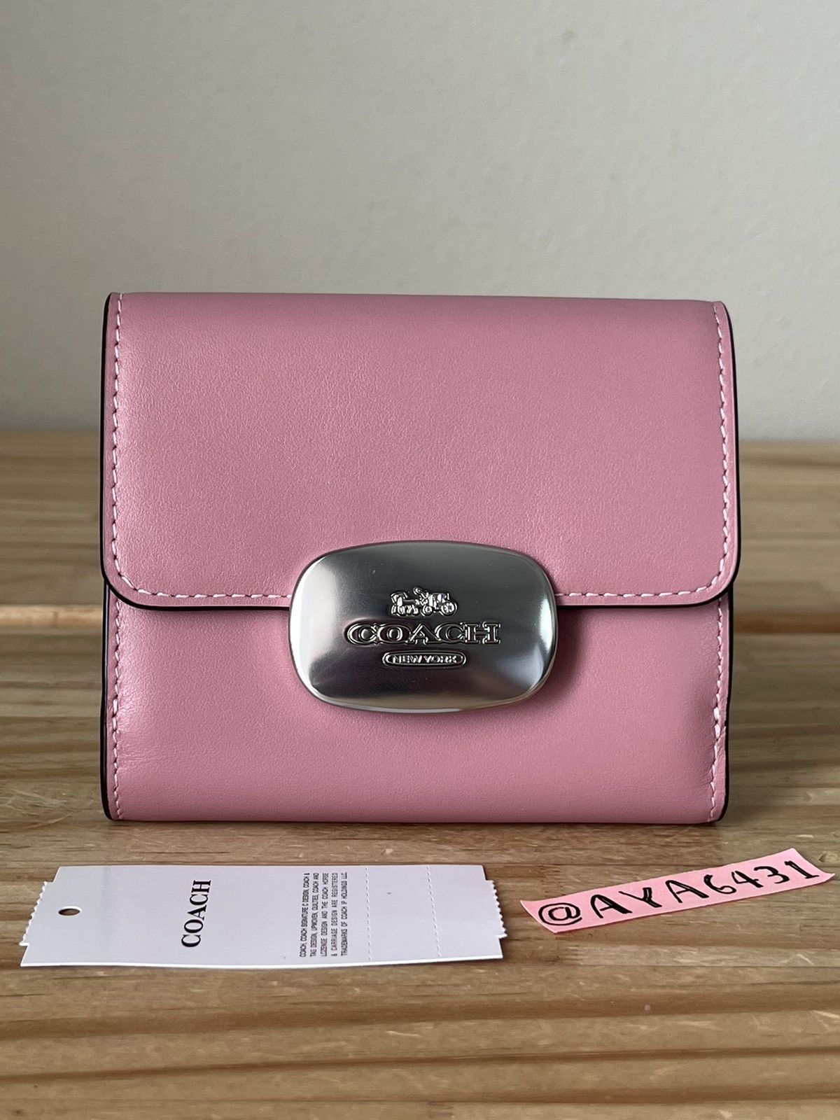 image of Coach Wallet in Pink, Women's
