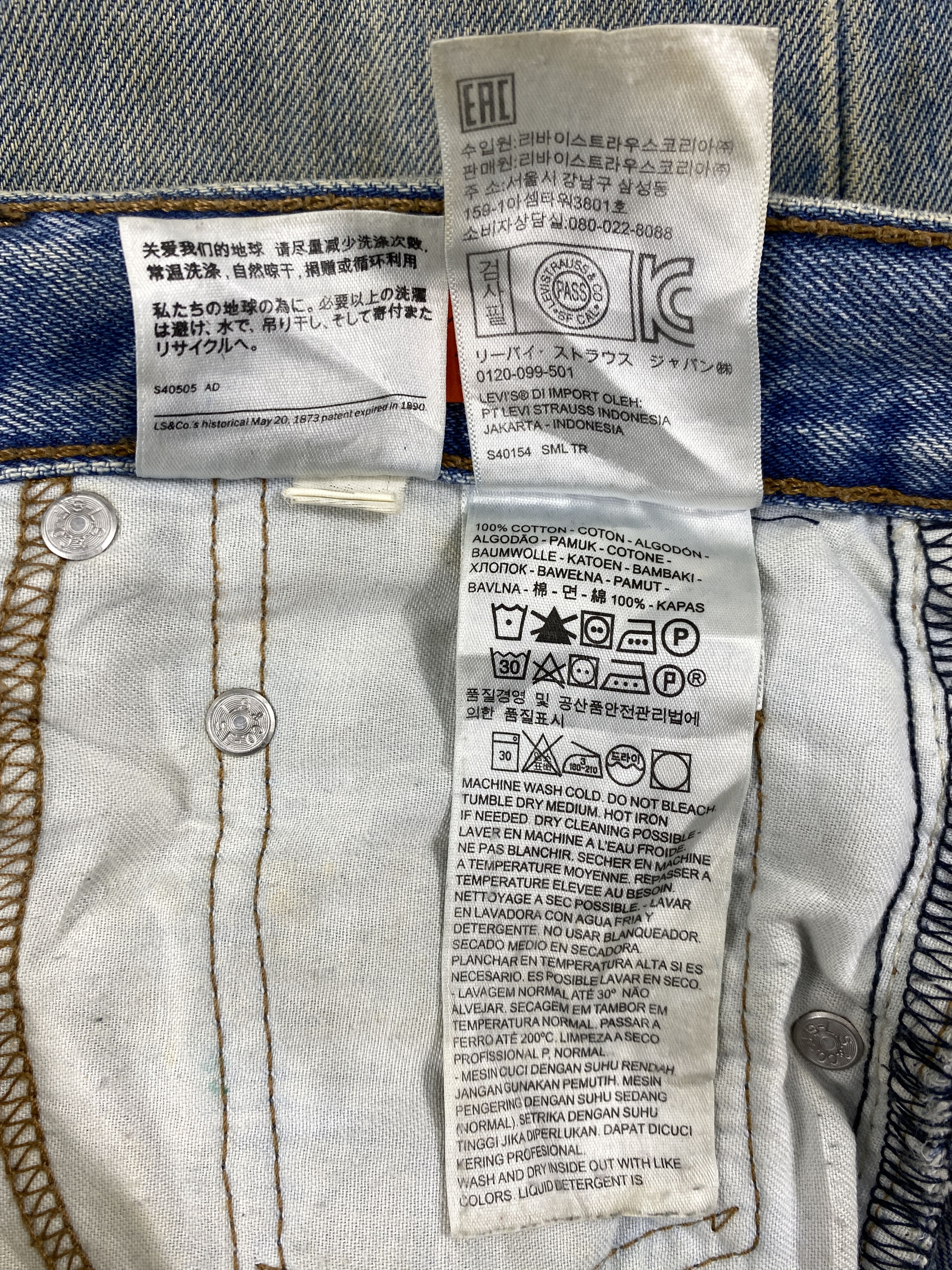 Levi's Dirty Blue Vintage Levi's 550 Jeans 30x29 Denim -JN1385 Size US 30 / EU 46 - 8 Thumbnail