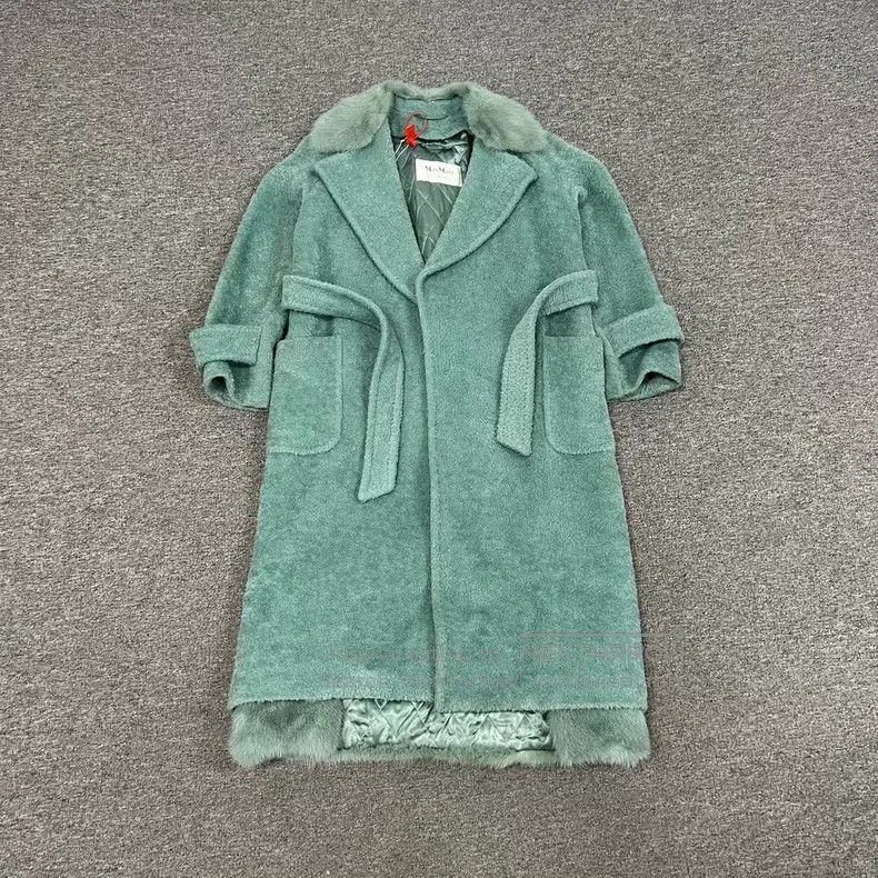 Max Mara Max Mara Mink Fur Overcoat Size XXS / US 00 / IT 34 - 1 Thumbnail