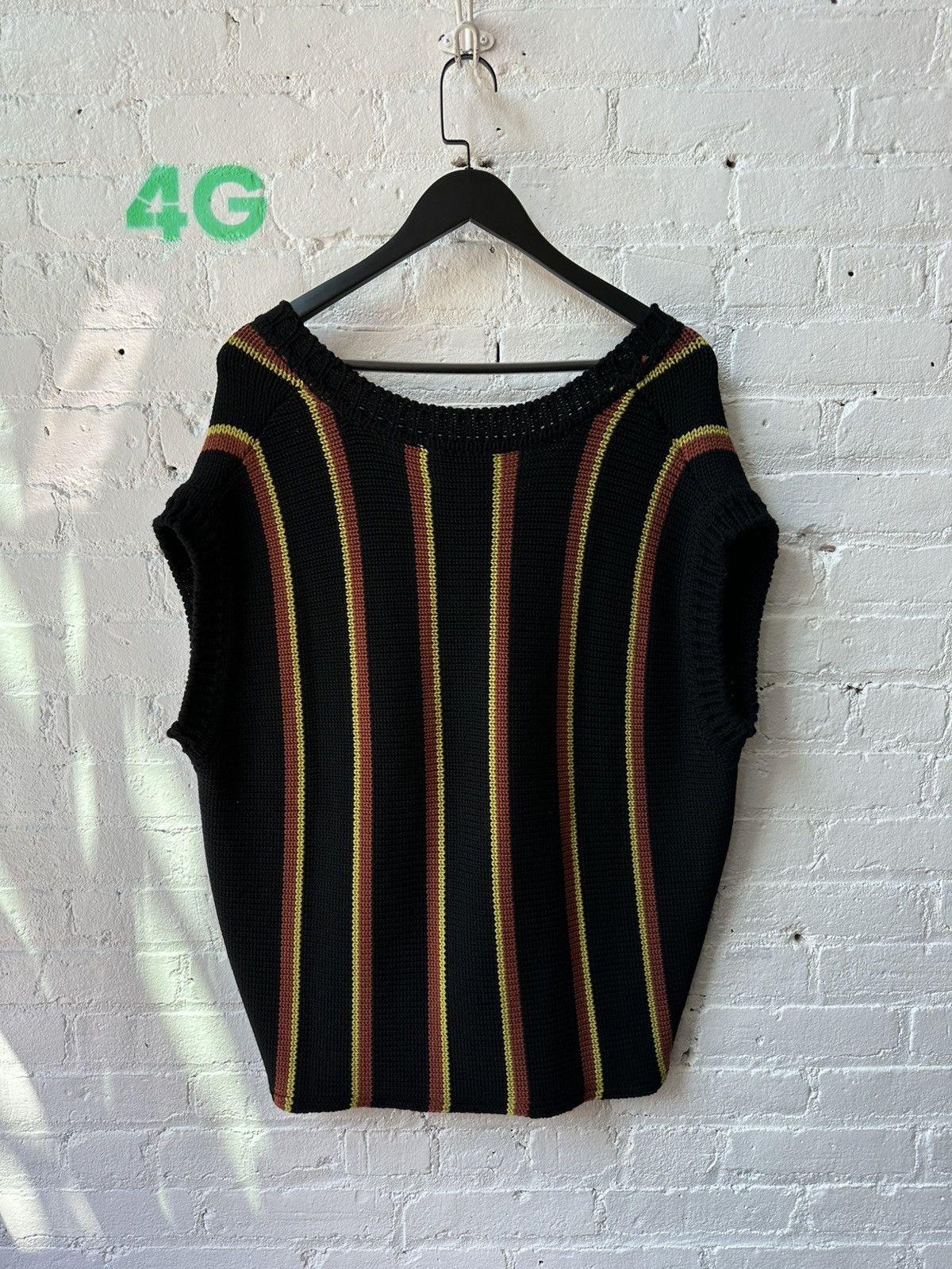 Enfants Riches Deprimes × Loro Piana ERD LORO PIANA BLACK RED AND YELLOW KNIT Size US L / EU 52-54 / 3 - 3 Thumbnail