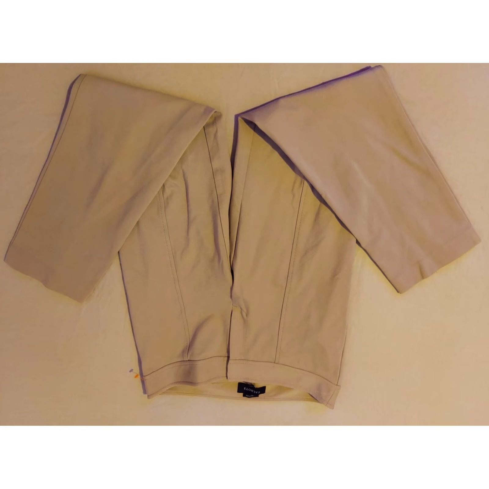 Talbots VINTAGE? No — Talbots Pants 2 Wool Cotton Beige Chino Flat Front Stretch Dressy Casual Regular Womens Pants Size 26" / US 2 / IT 38 - 2 Thumbnail