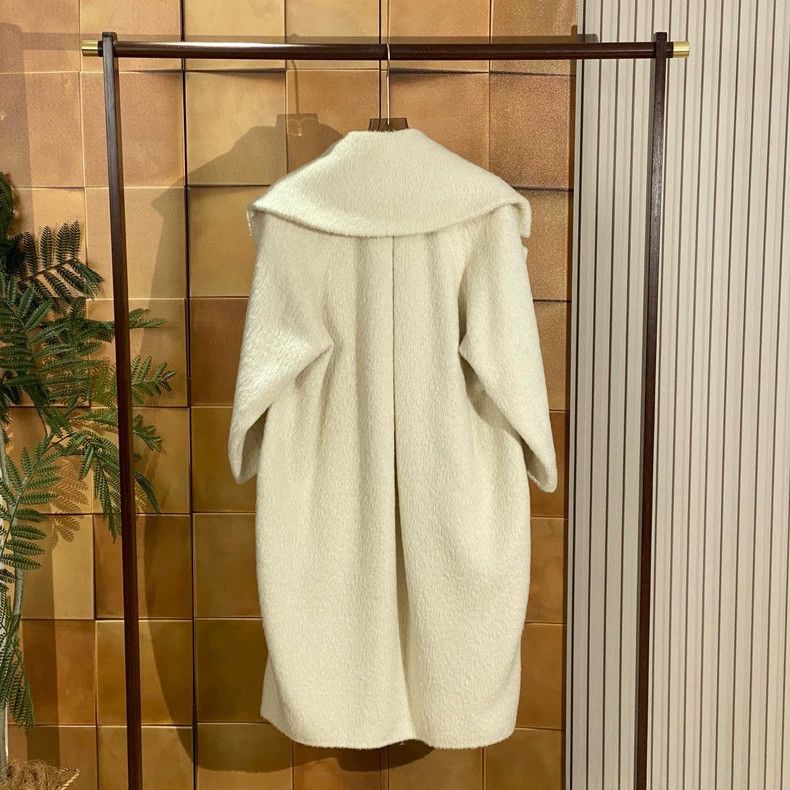 Max Mara Max Mara Cream alpaca bathrobe coat Size S / US 4 / IT 40 - 2 Thumbnail