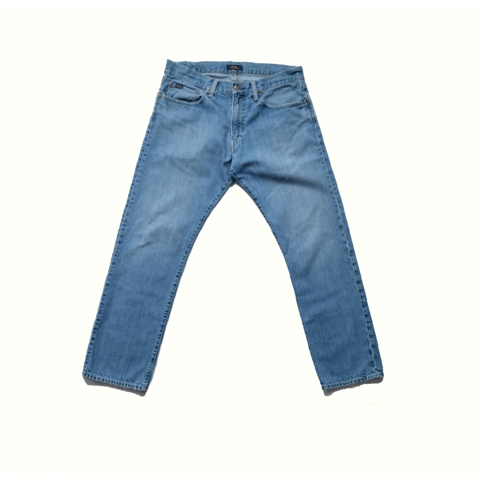 Ralph Lauren VINTAGE Ralph Lauren Polo Jeans 100% Cotton VTG 90s Y2K Men 32x30 Jeans Mens Blue Denim 9" Rise 29" Inseam Size US XS / EU 42 / 0 - 2 Thumbnail