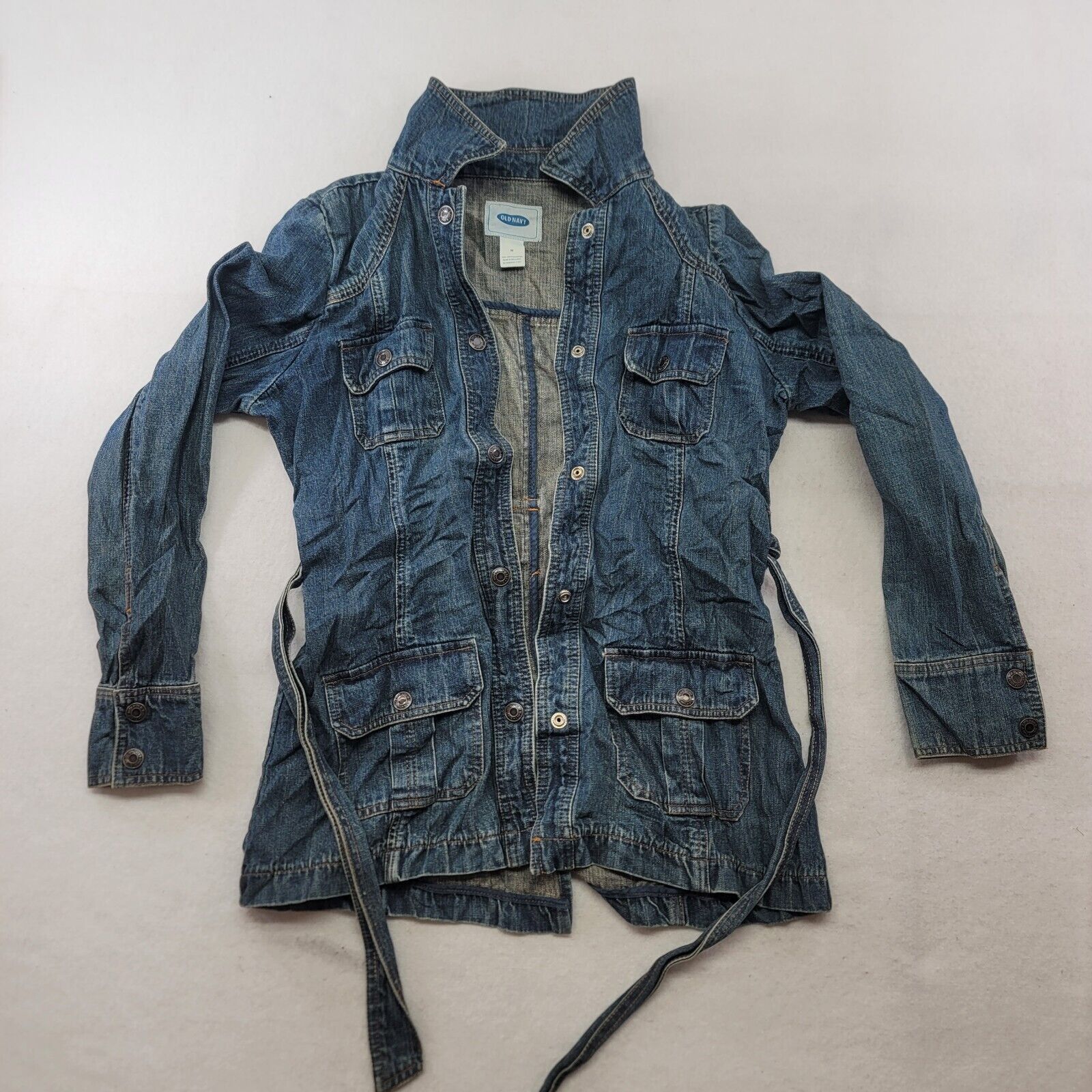 Old Navy Old Navy Button Up Denime Jacket Womens Size Medium M Blue Size M / US 6-8 / IT 42-44 - 2 Thumbnail